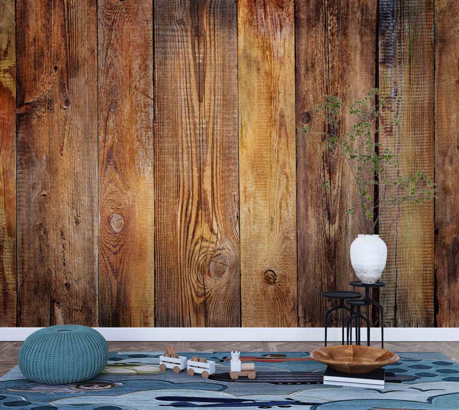 Фотошпалери Паркетна дошка укладена вертикально