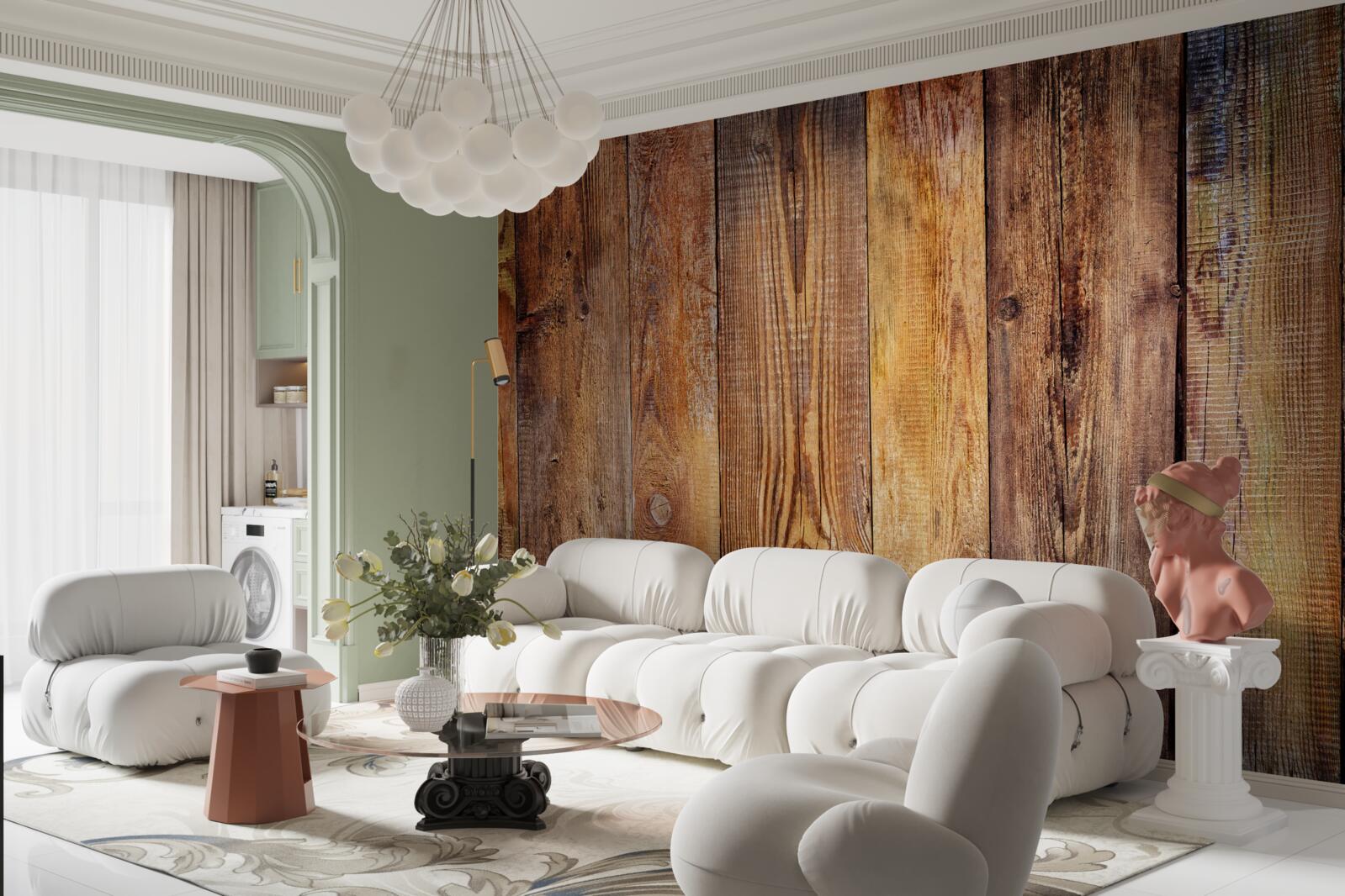 Фотошпалери Паркетна дошка укладена вертикально