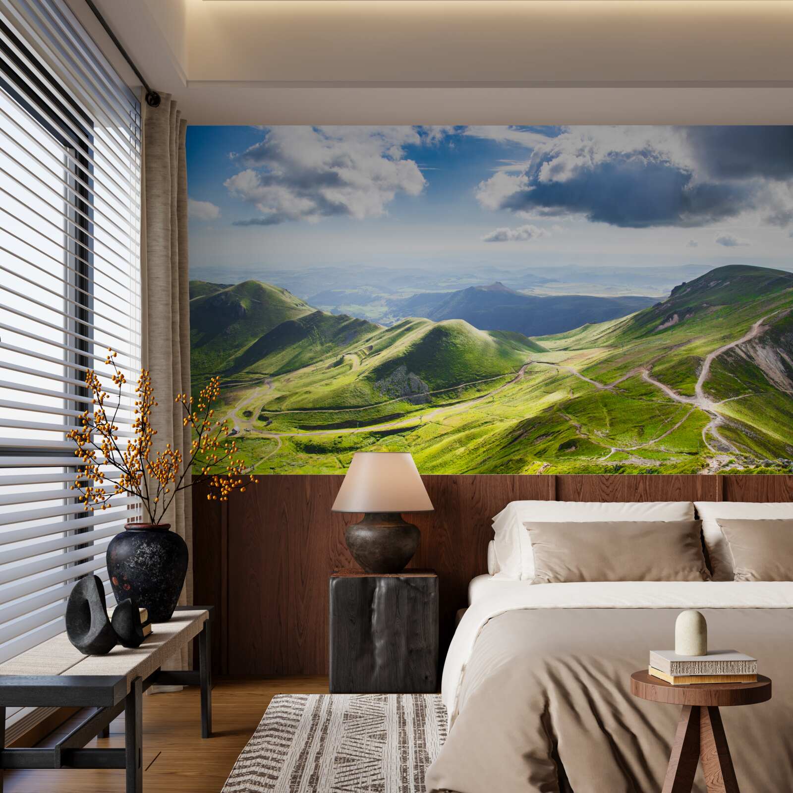 Фотошпалери пішохідні маршрути гірськими вершинами