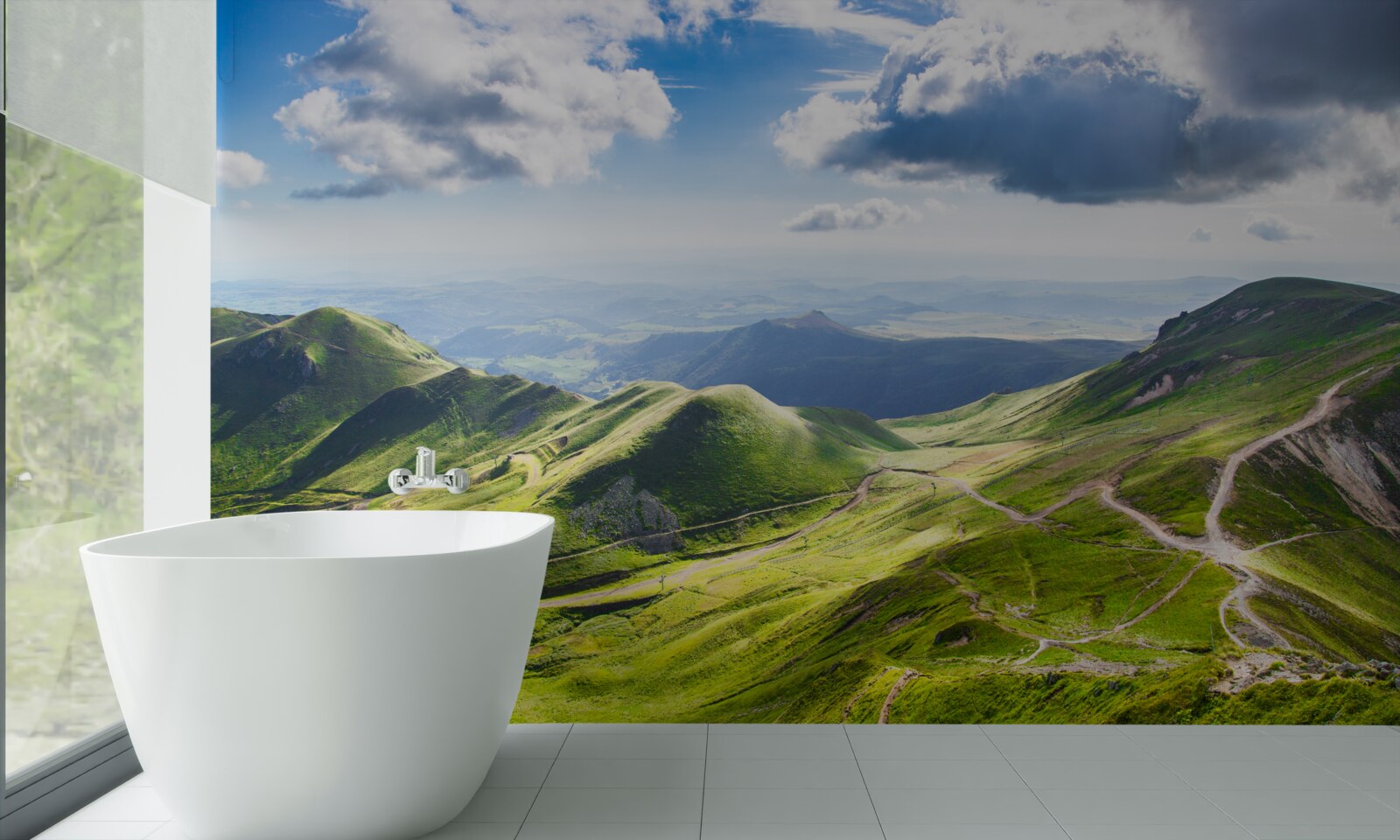 Фотошпалери пішохідні маршрути гірськими вершинами