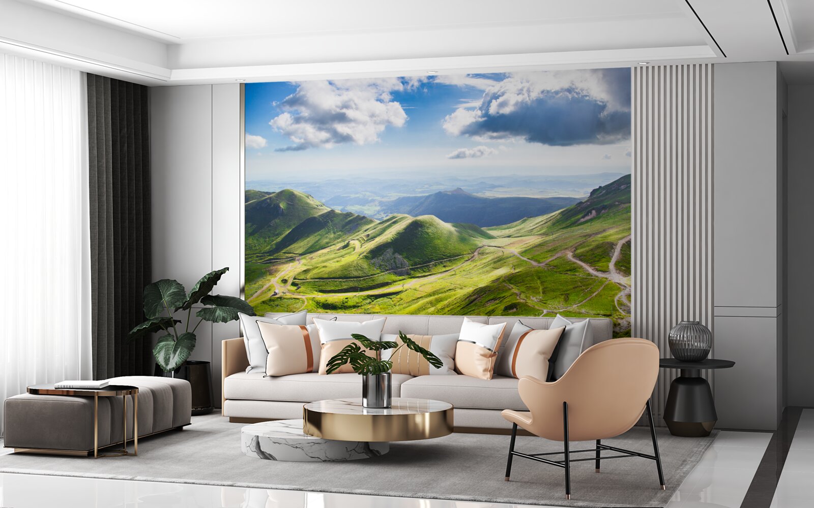 Фотошпалери пішохідні маршрути гірськими вершинами