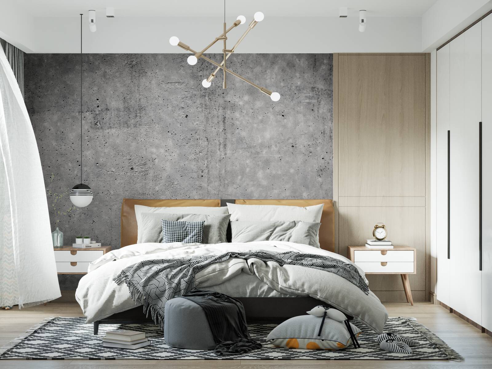 Фотошпалери розмитий сірий фон