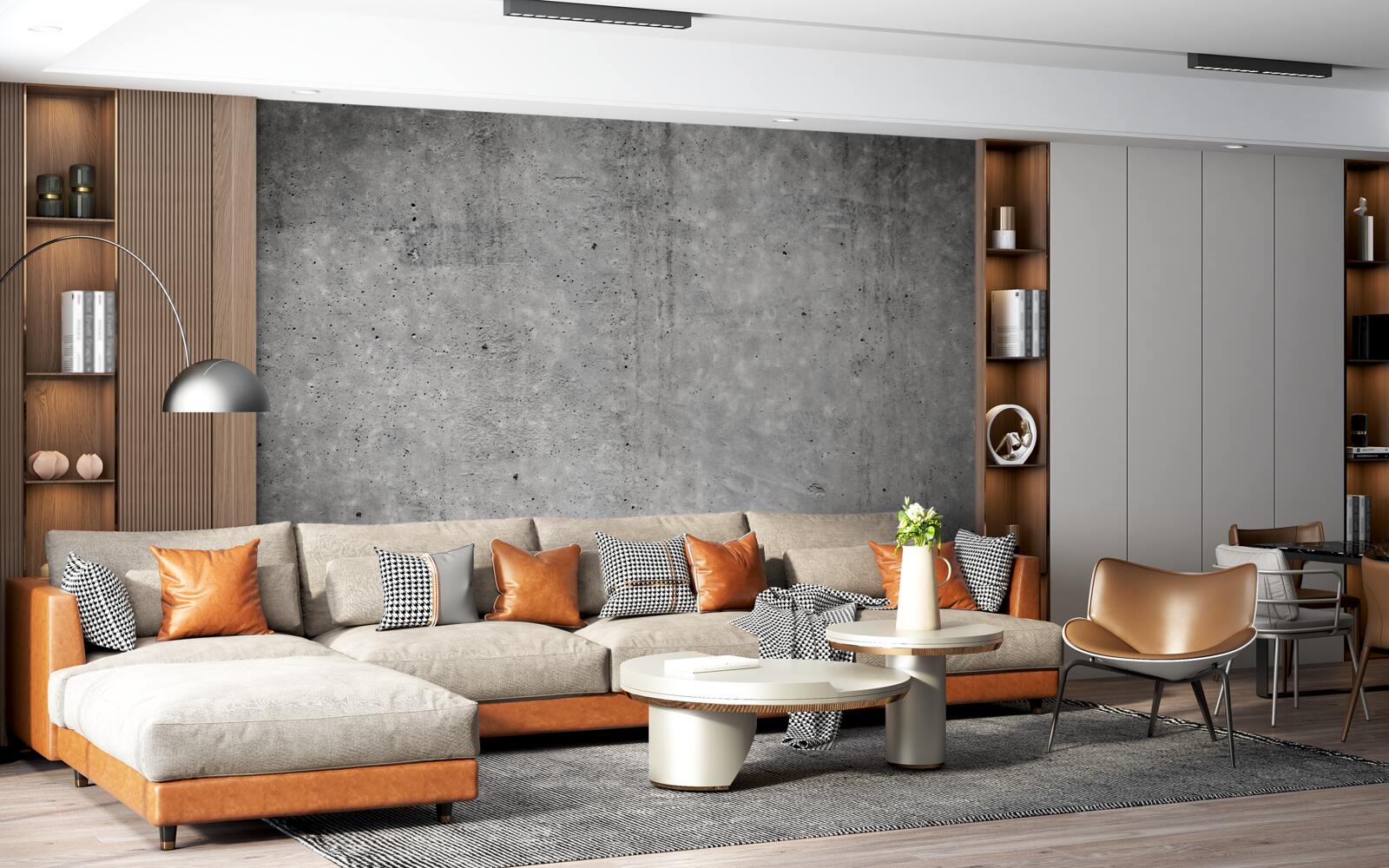 Фотошпалери розмитий сірий фон