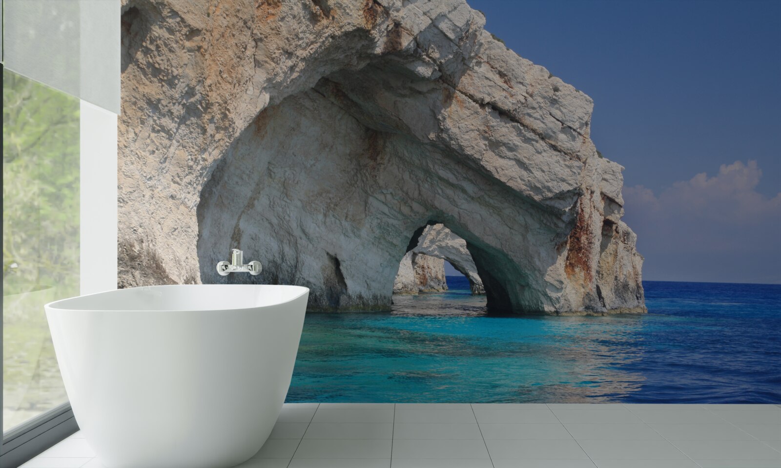 Фотошпалери скелі біля океану