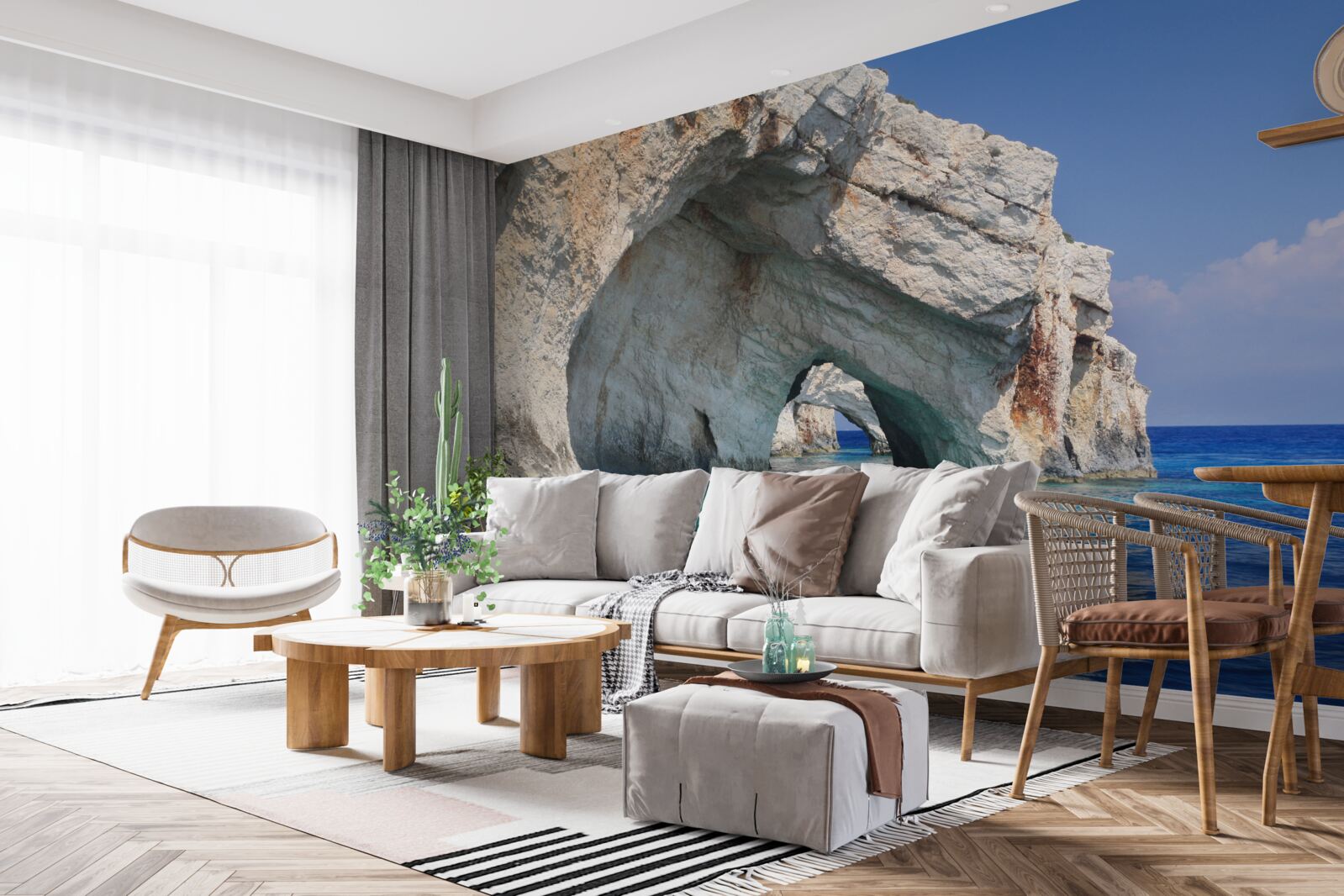 Фотошпалери скелі біля океану