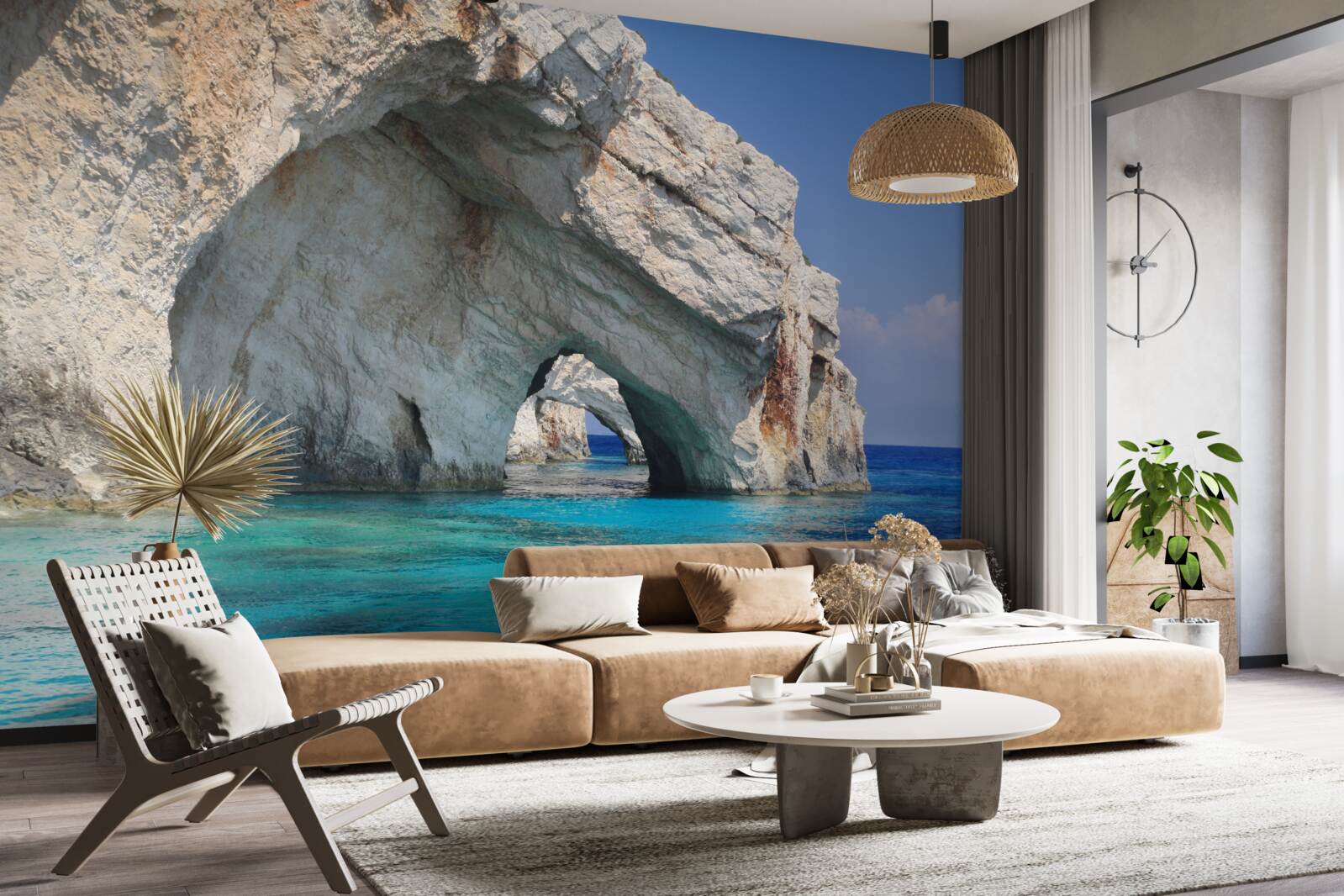 Фотошпалери скелі біля океану