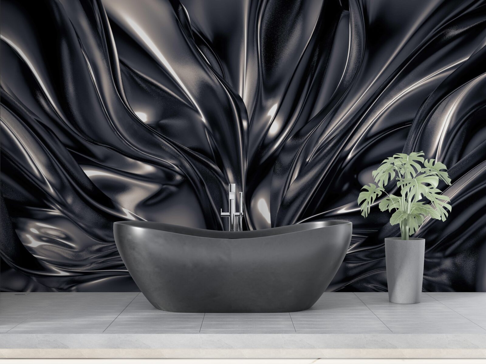 Фотошпалери краплі води в нічному озері