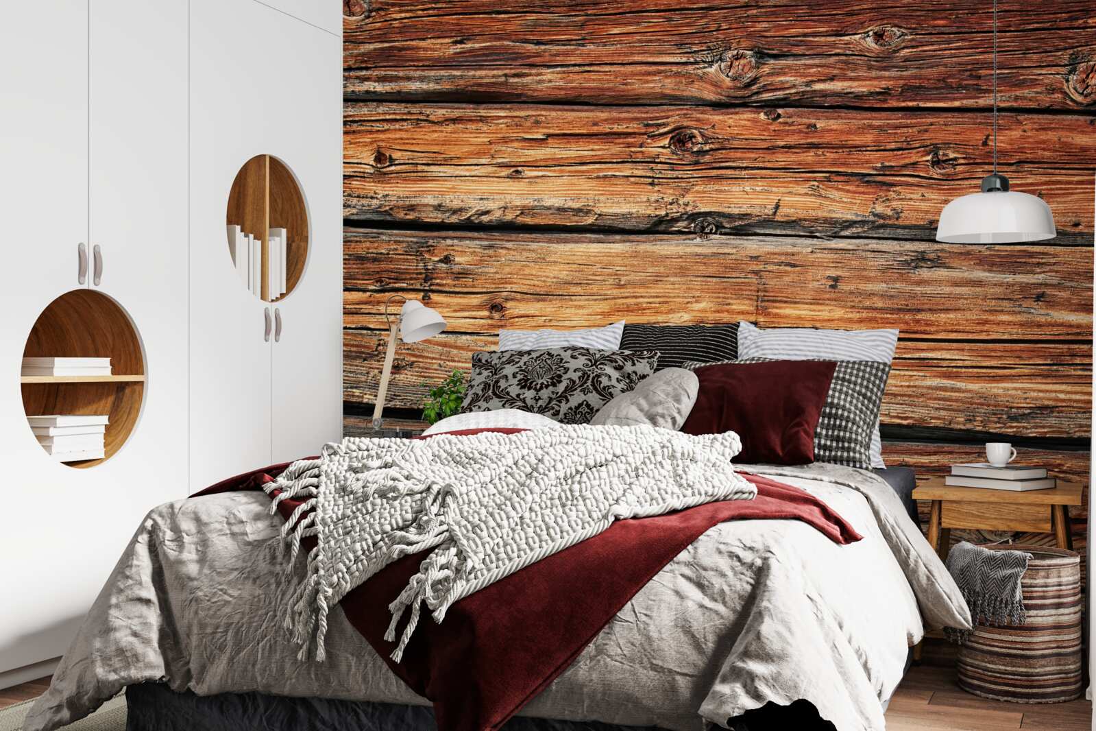 Фотошпалери незахищена дошка зі світлих порід дерева