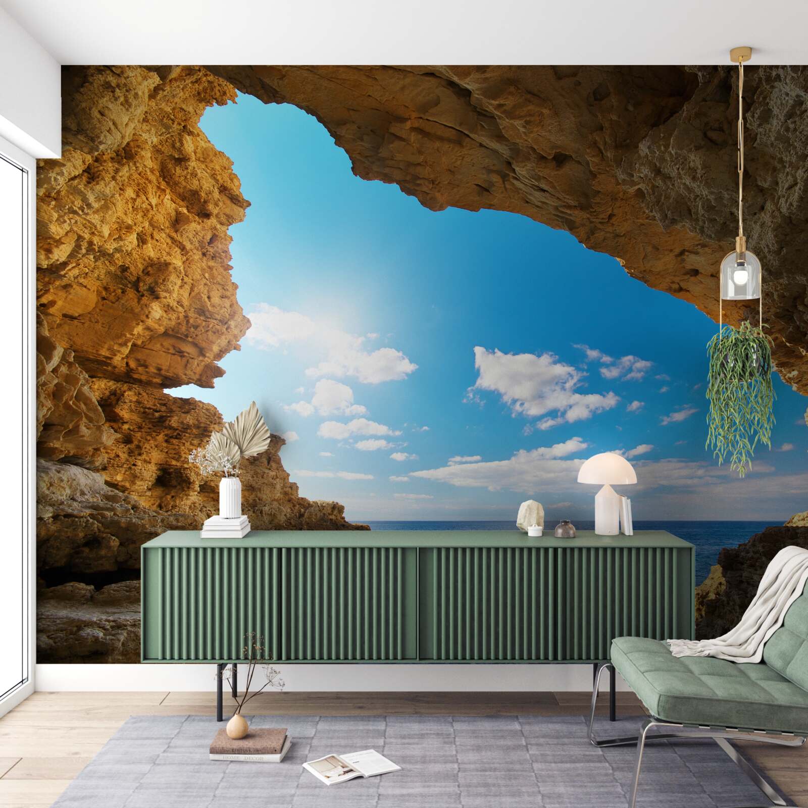 Фотошпалери небо над океаном абсолютно чисте