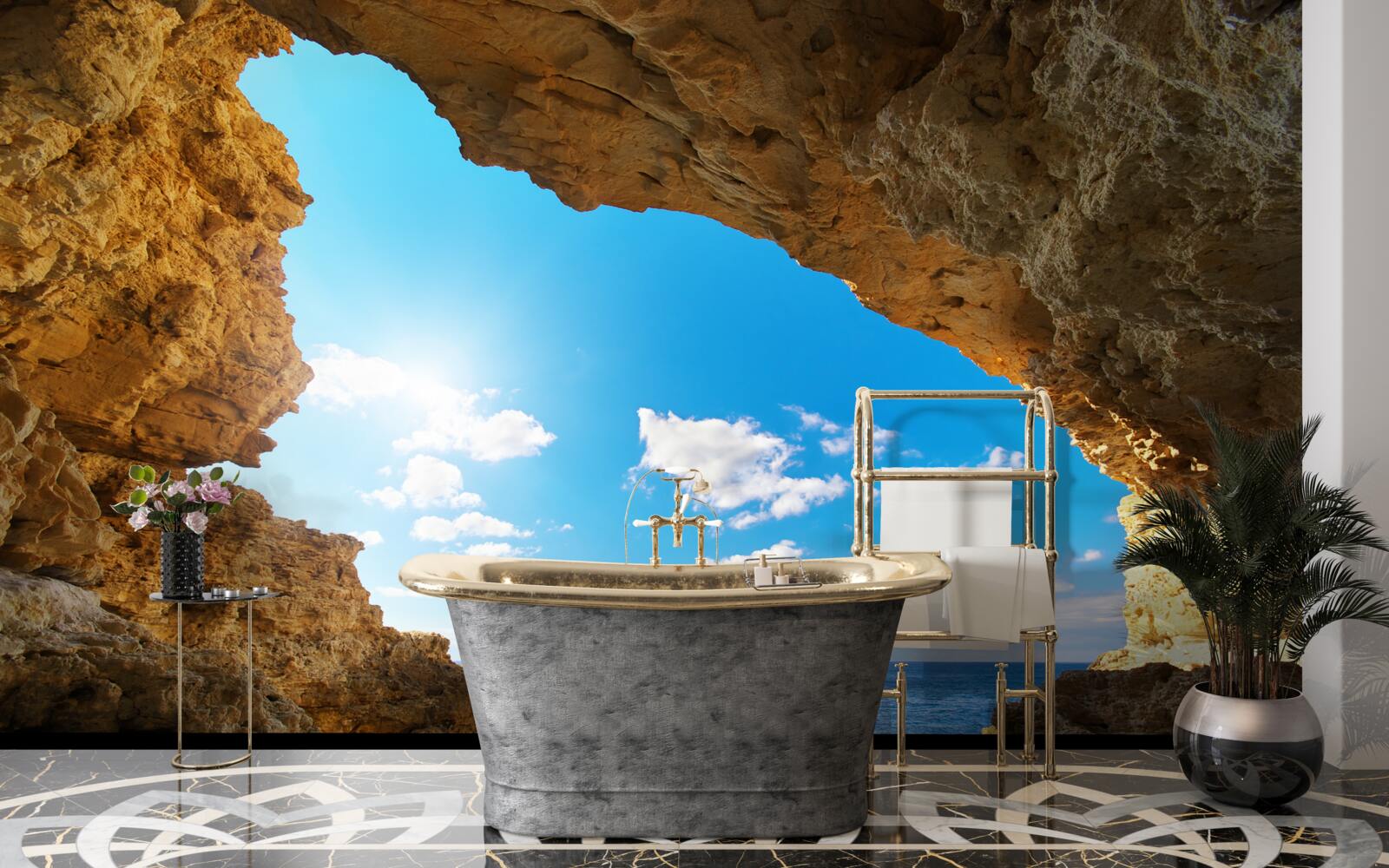 Фотошпалери небо над океаном абсолютно чисте