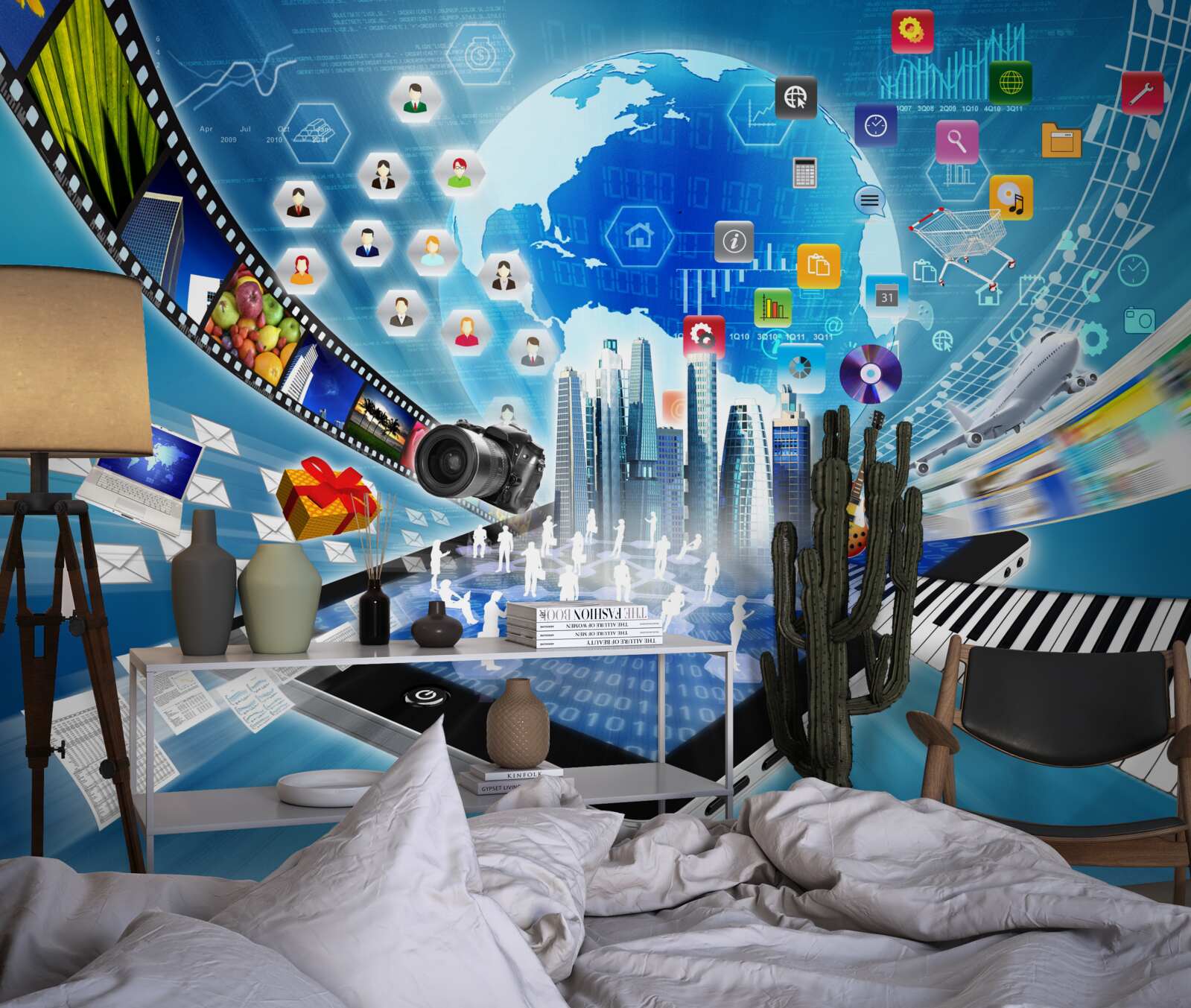 Фотошпалери абстрактний цифровий саундтрек