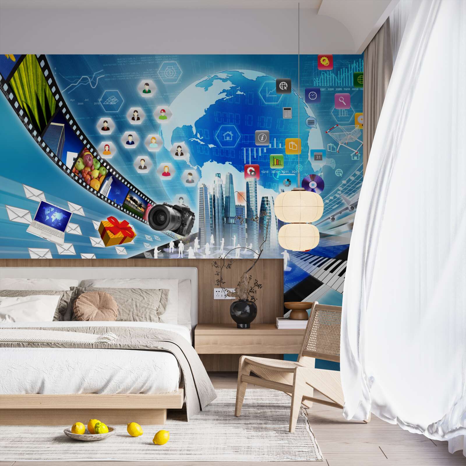 Фотошпалери абстрактний цифровий саундтрек