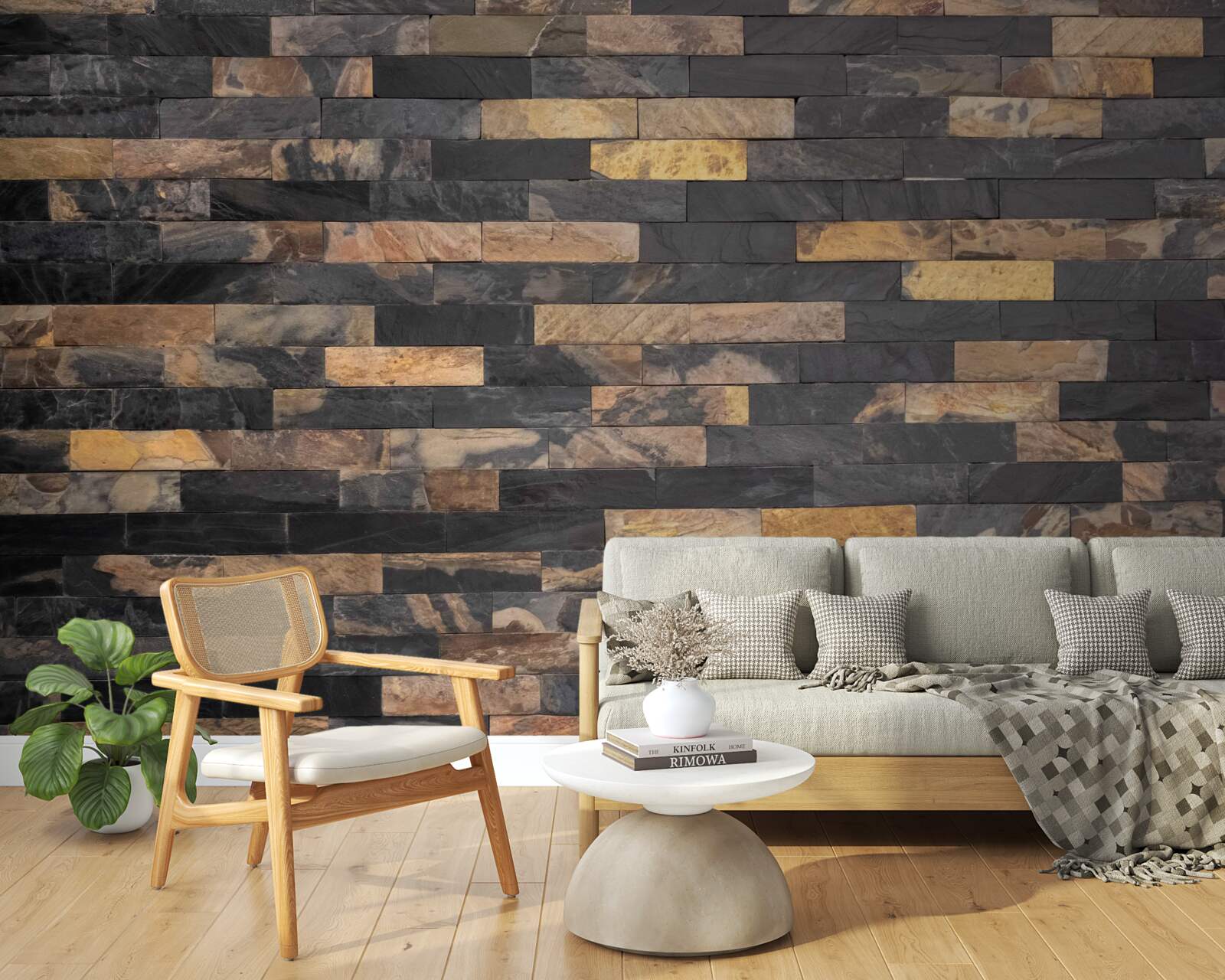 Фотошпалери чорно-золотий камінь, розміщений горизонтально