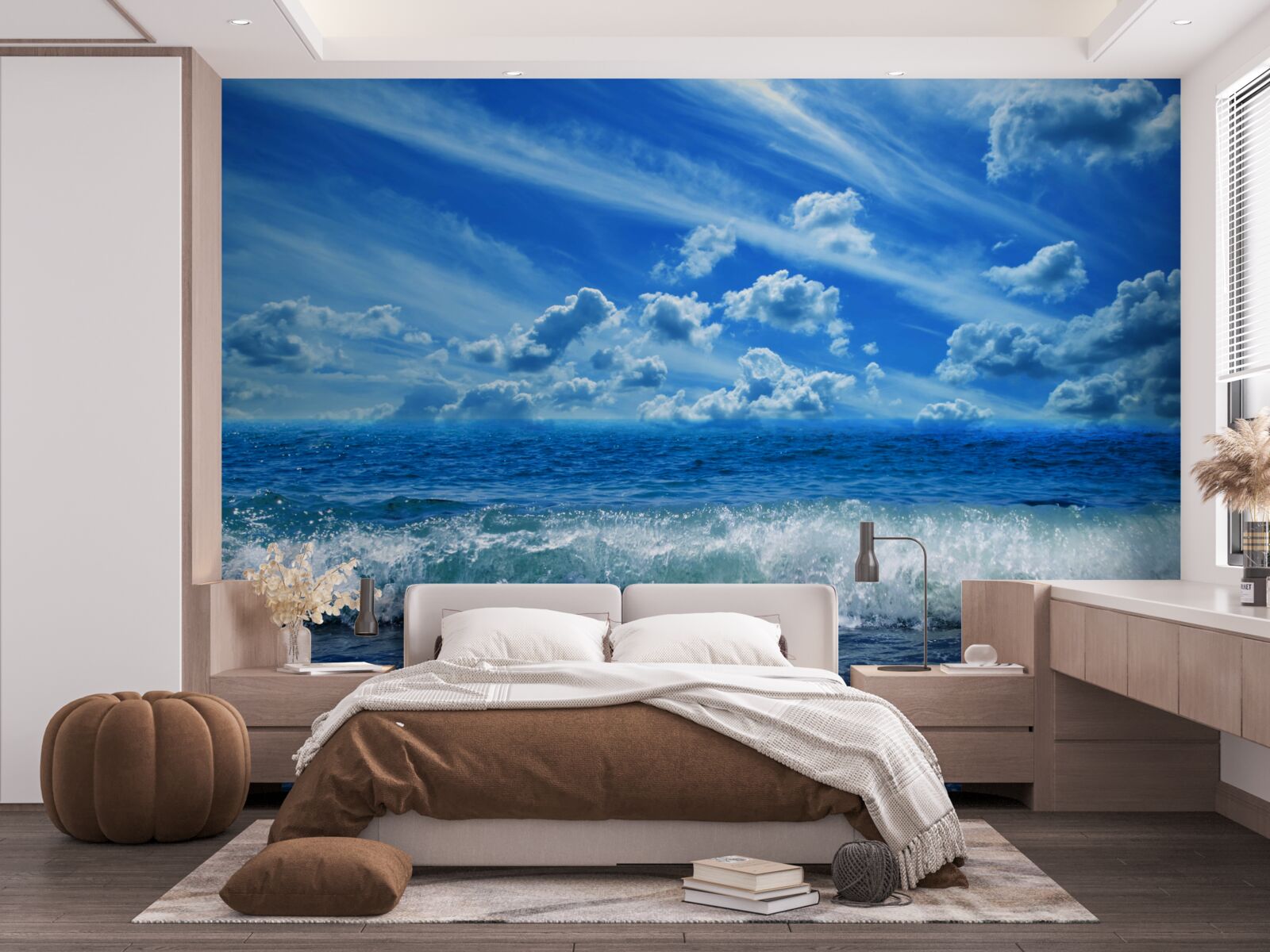 Фотошпалери турбулентний блакитний водний простір