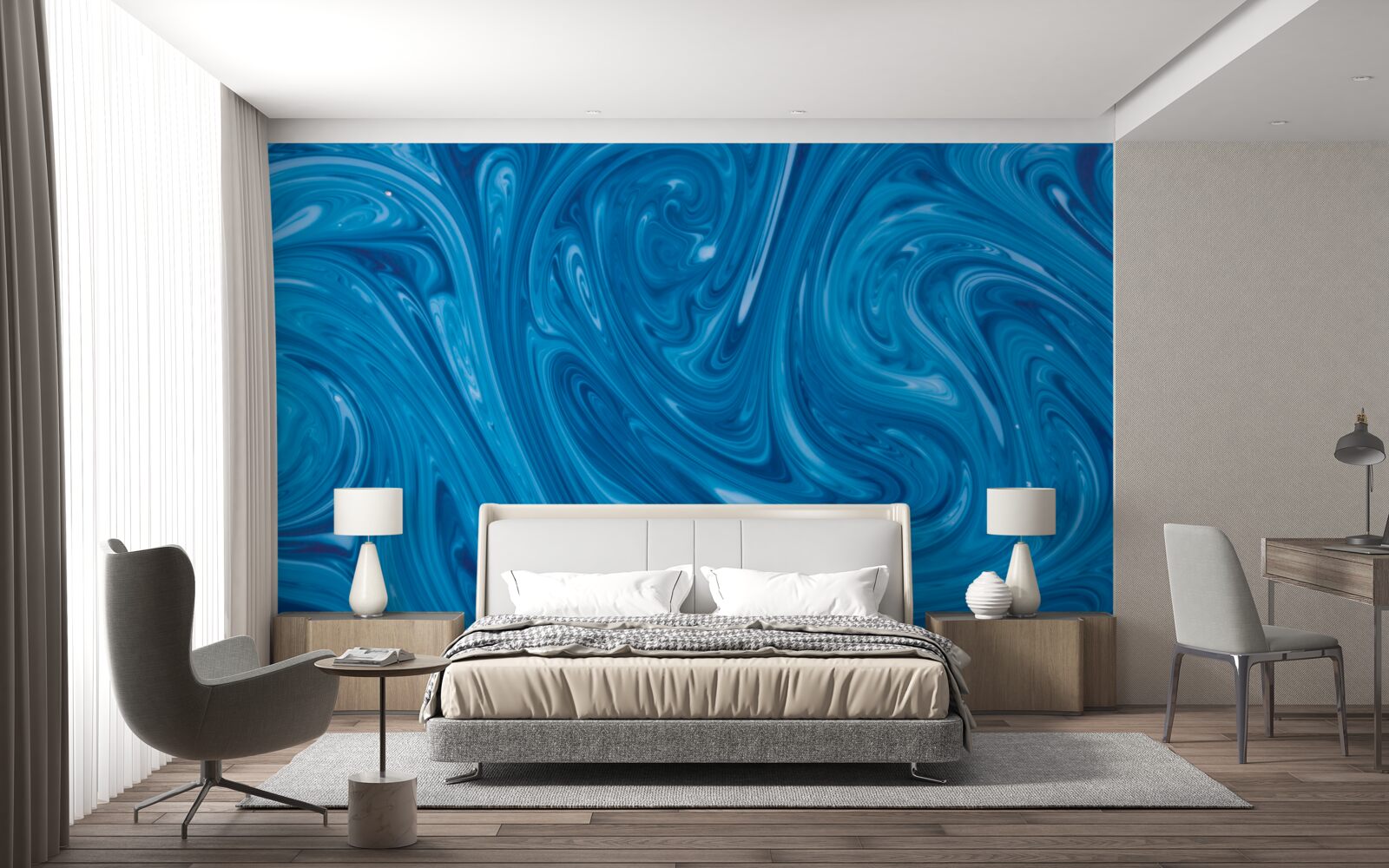 Фотошпалери коливання синього моря