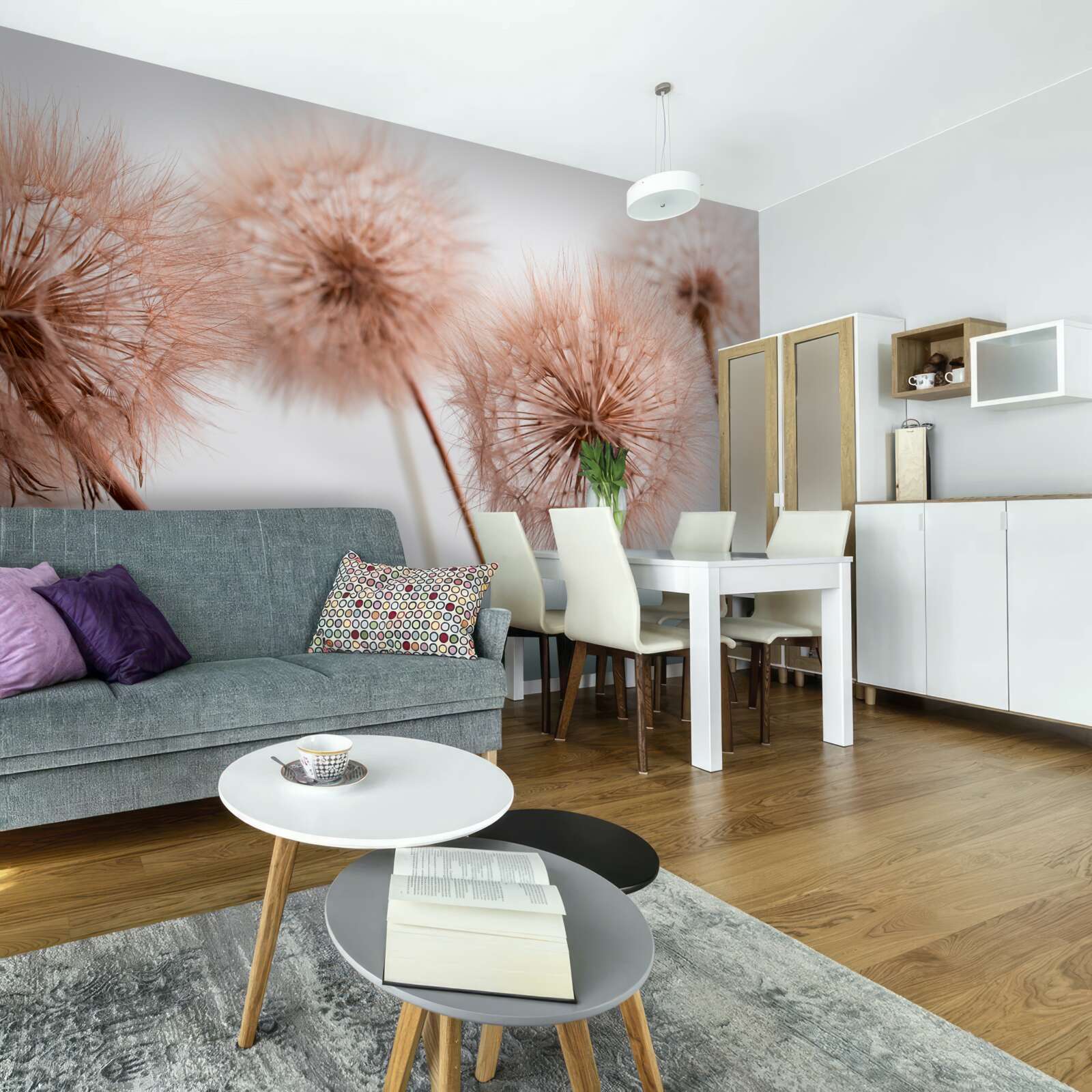 Фотошпалери світлі пухнасті косулі