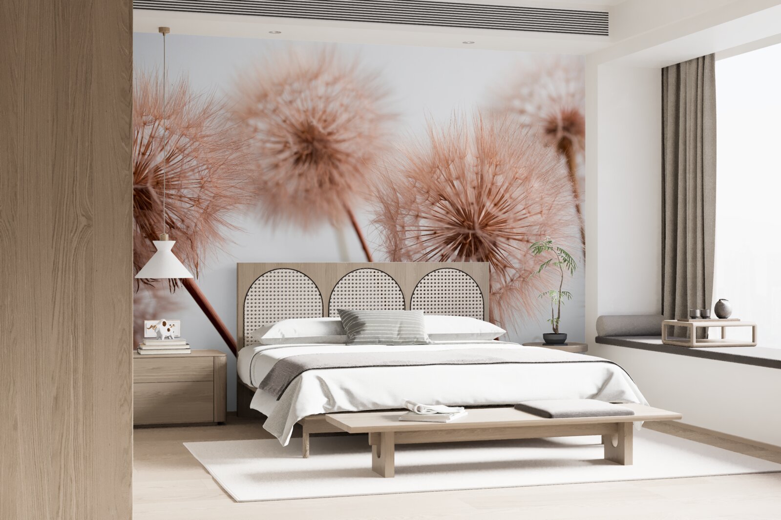 Фотошпалери світлі пухнасті косулі