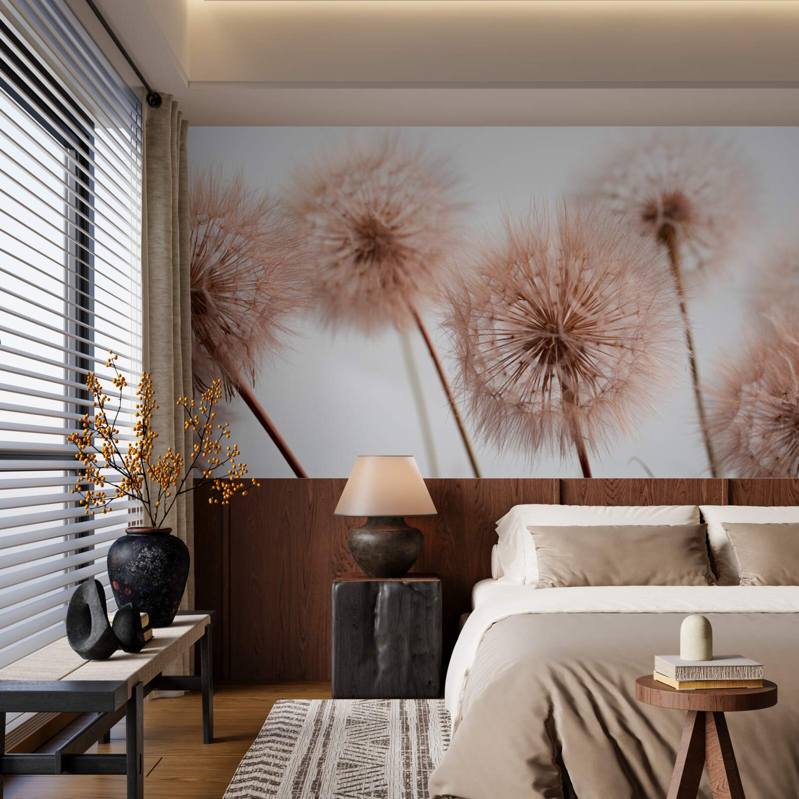 Фотошпалери світлі пухнасті косулі