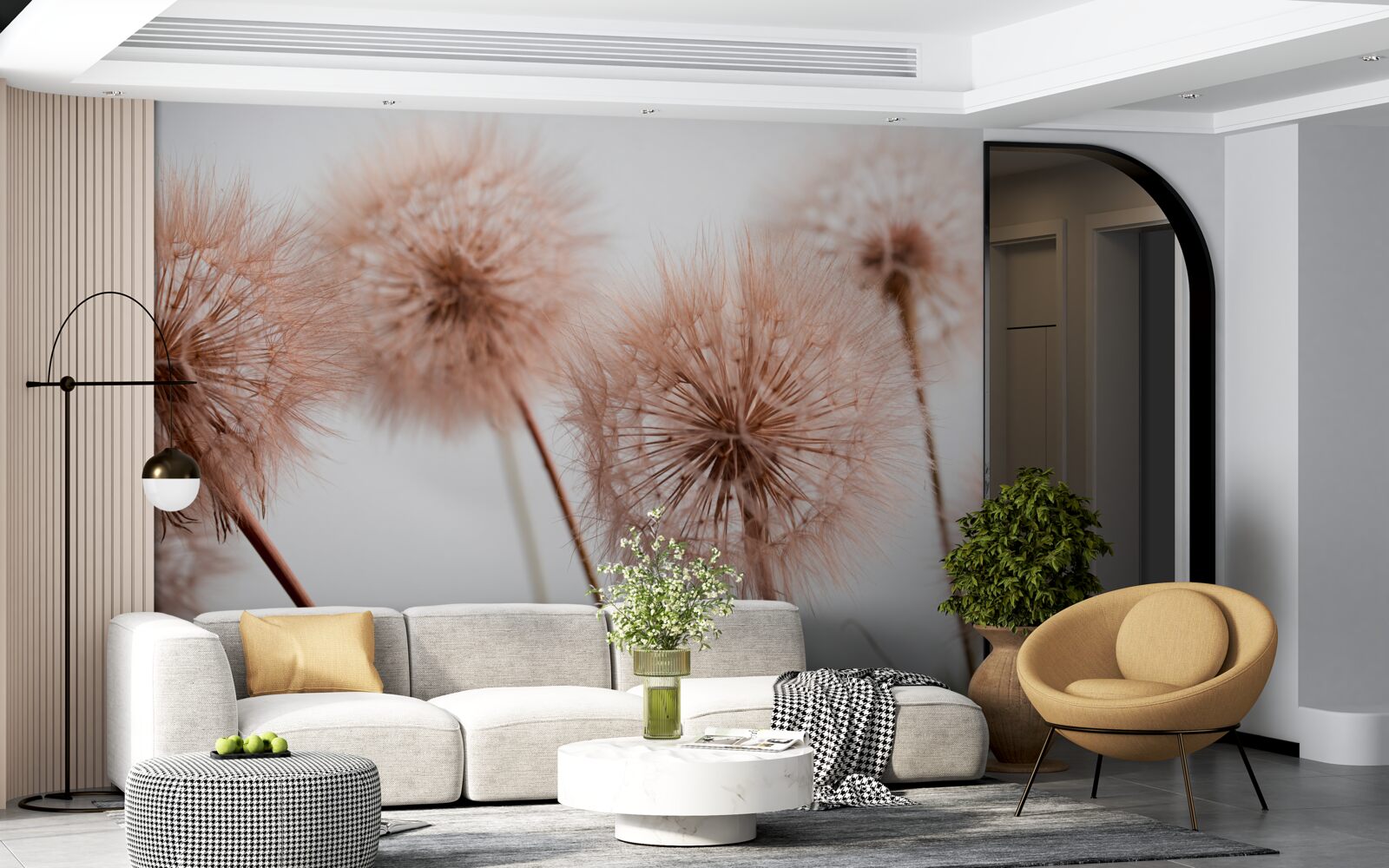 Фотошпалери світлі пухнасті косулі