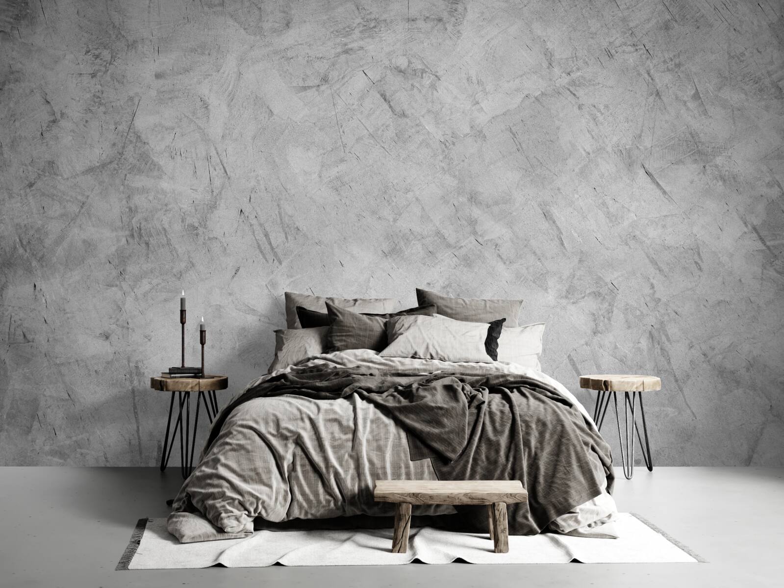 Фотошпалери сильний дощ у лісі, зануреному в туман