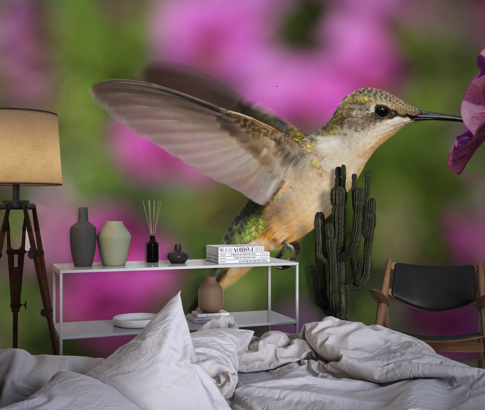 Фотошпалери нектар втамовує спрагу колібрі