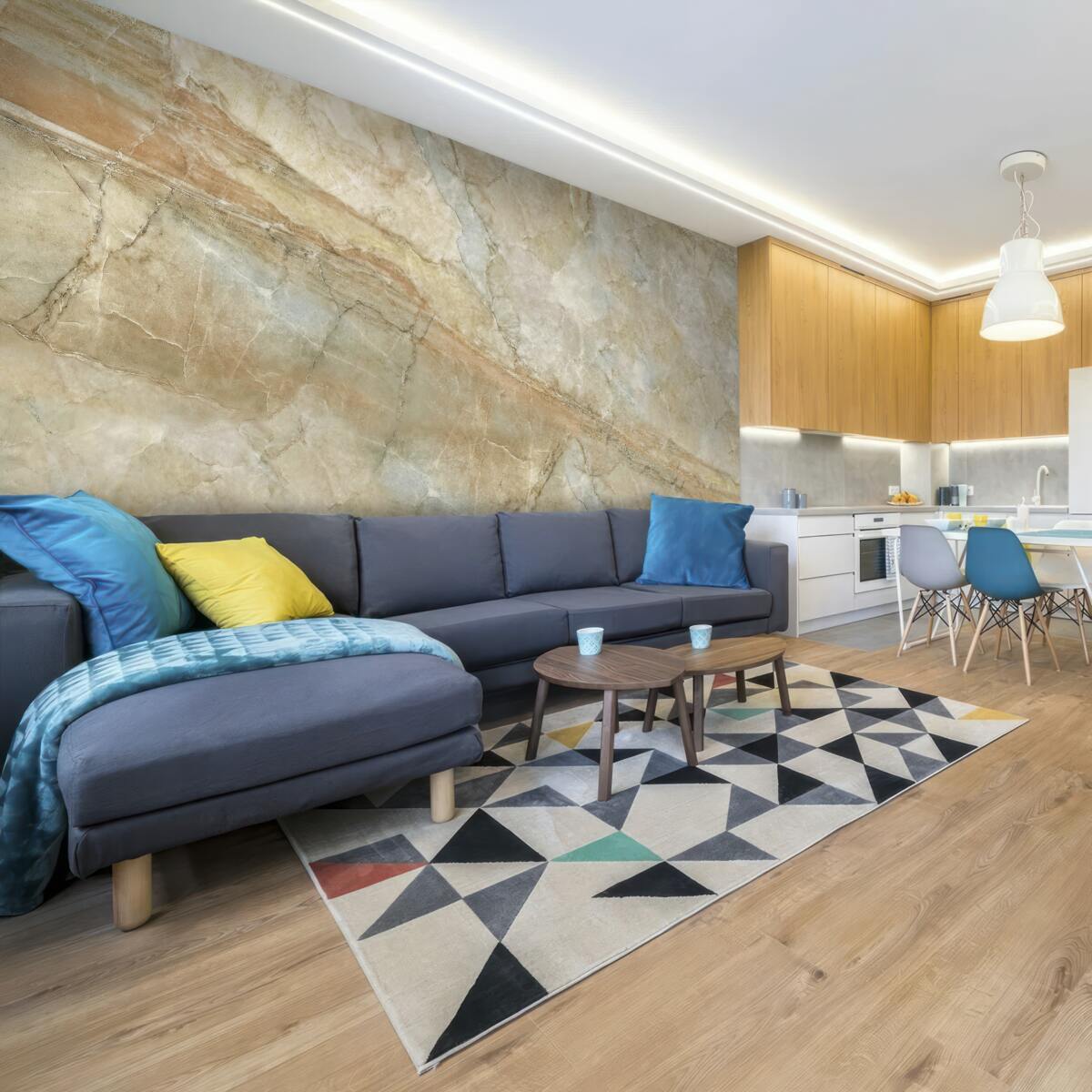 Фотошпалери відображення зоряного нічного неба у воді