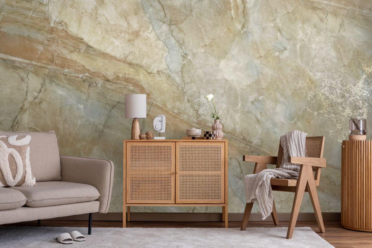 Фотошпалери відображення зоряного нічного неба у воді