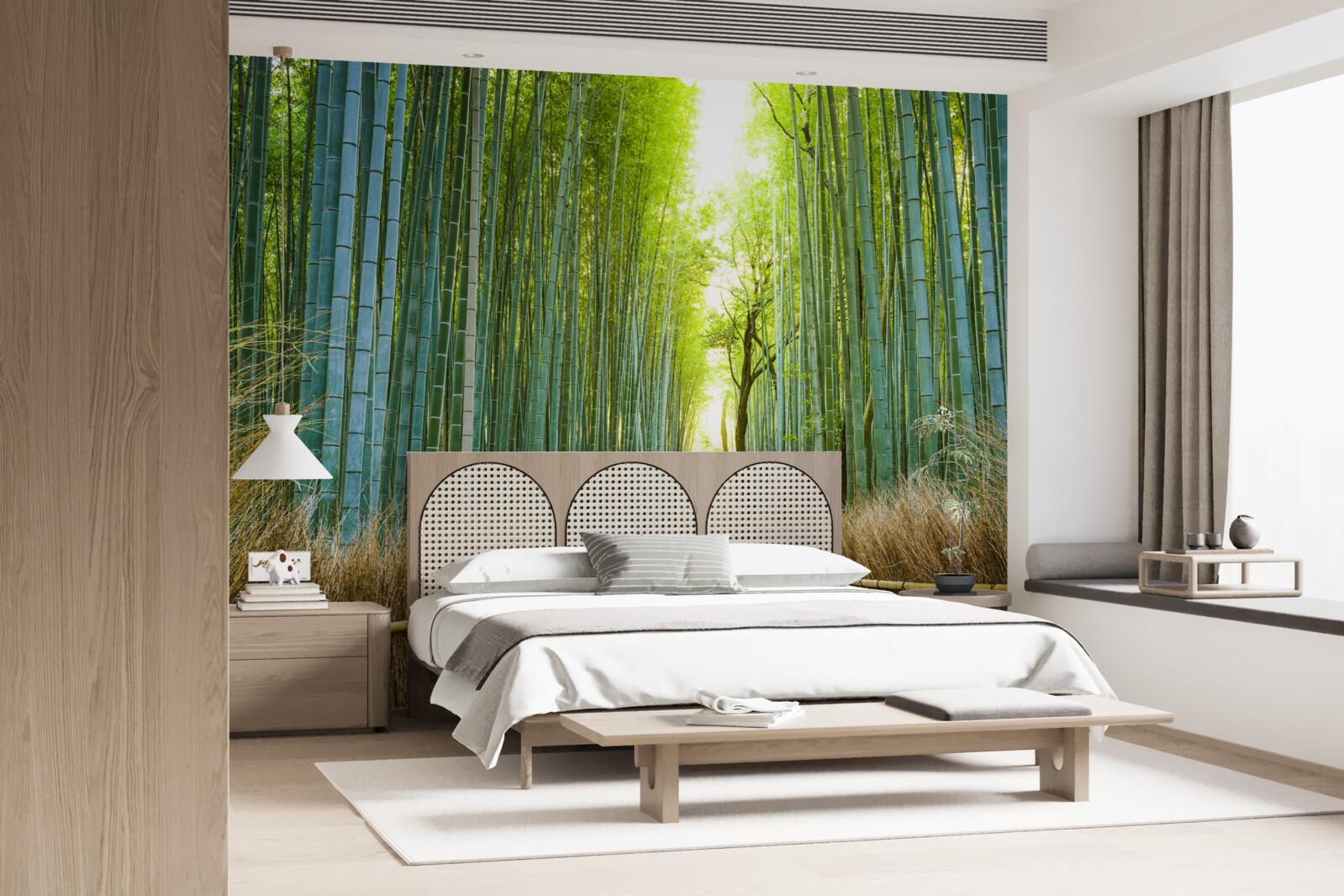 Фотошпалери Шлях через густі бамбукові зарості