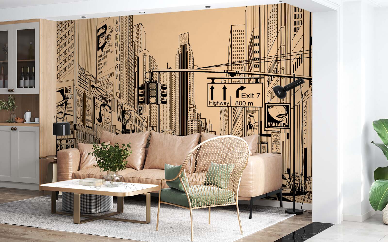 Фотошпалери малюнок часового квадрата на папері олівцем