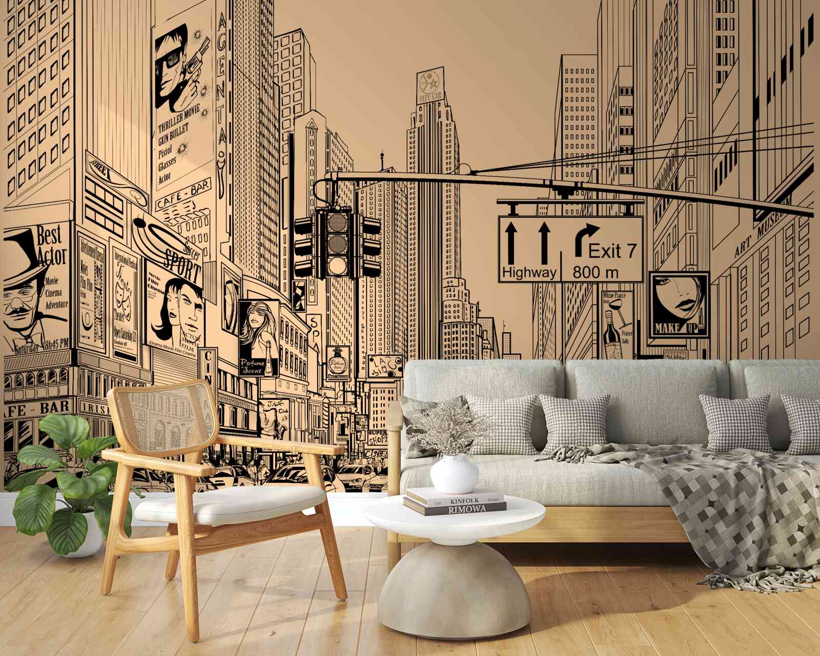 Фотошпалери малюнок часового квадрата на папері олівцем