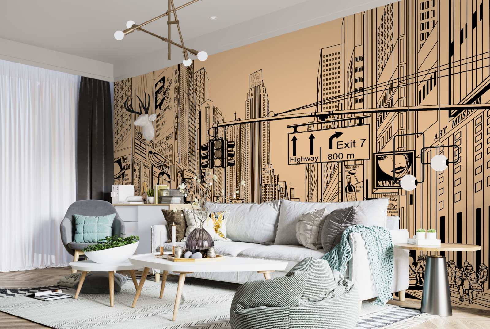 Фотошпалери малюнок часового квадрата на папері олівцем