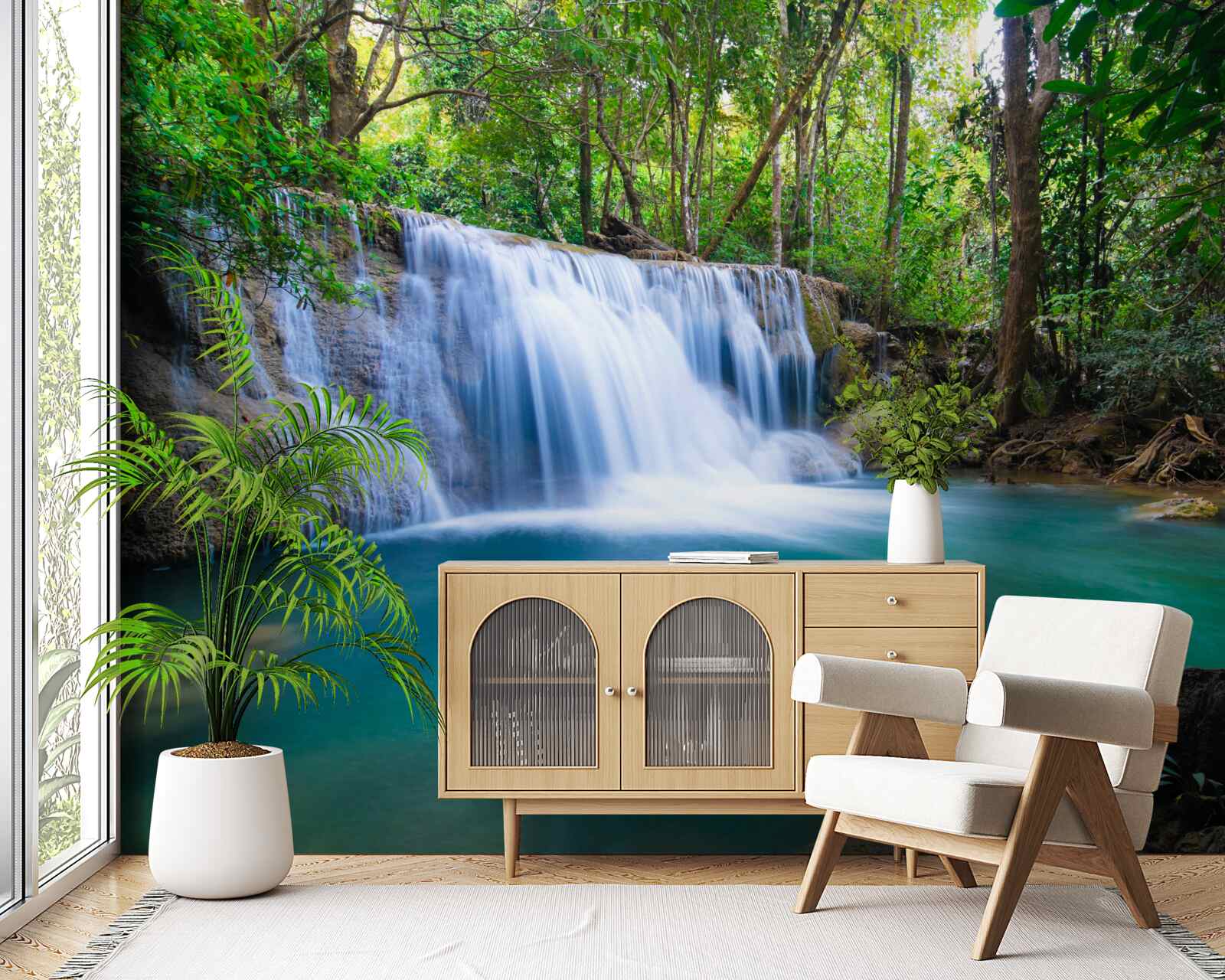 Фотошпалери дивовижно чисті води лісової водойми