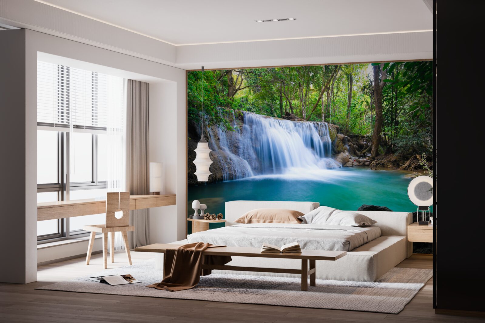 Фотошпалери дивовижно чисті води лісової водойми