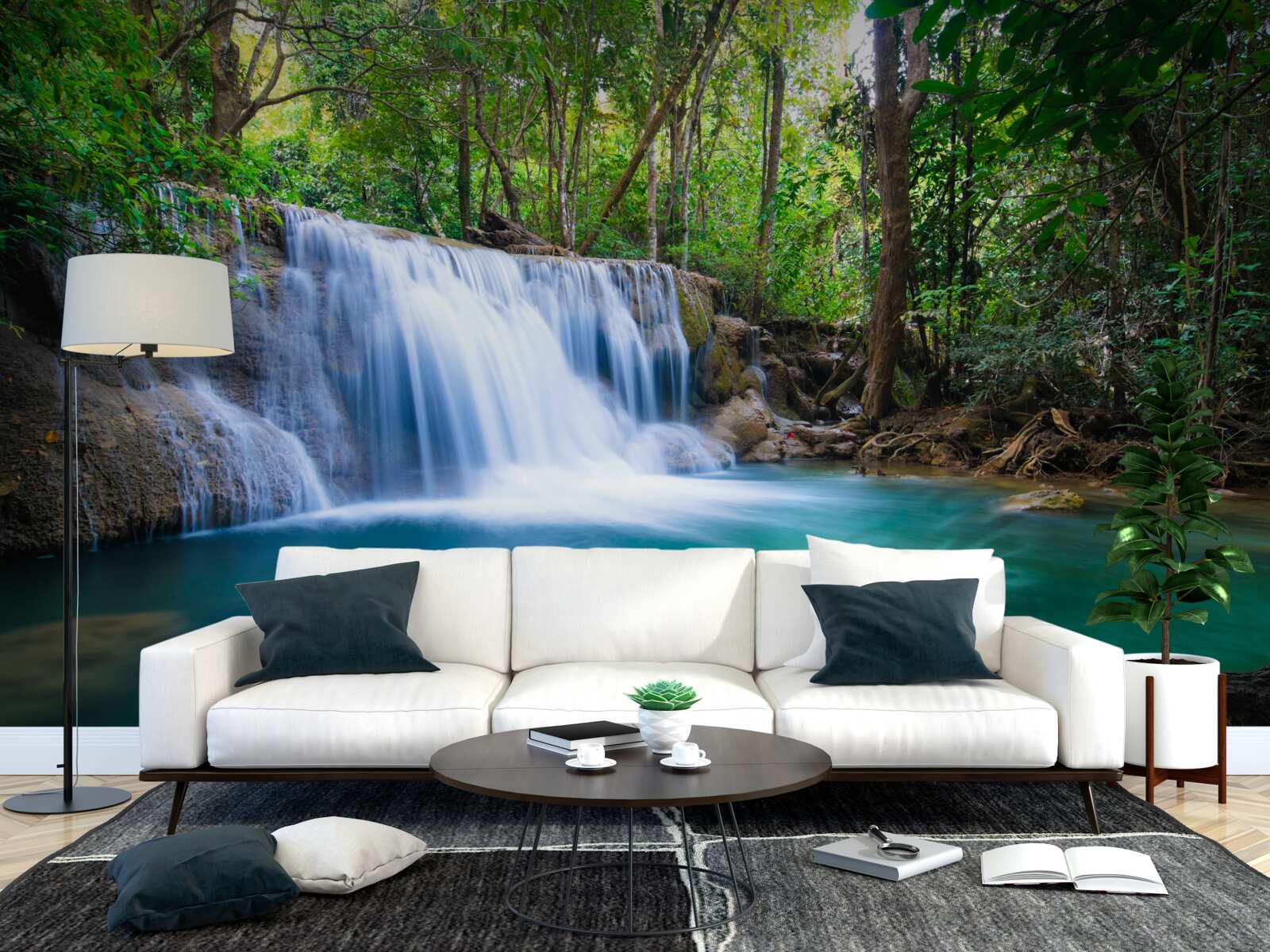 Фотошпалери дивовижно чисті води лісової водойми