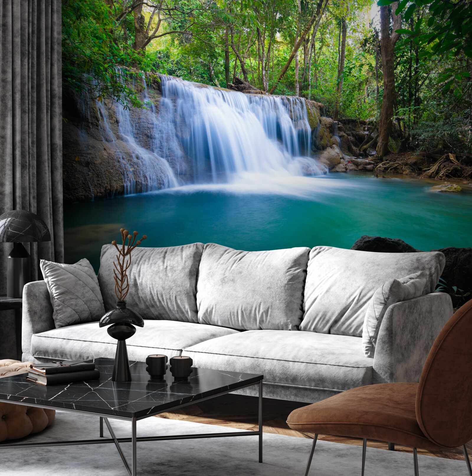 Фотошпалери дивовижно чисті води лісової водойми