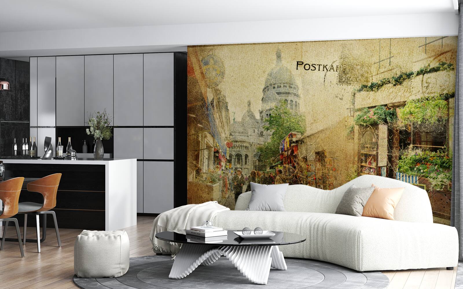 Фотошпалери старе фото міста