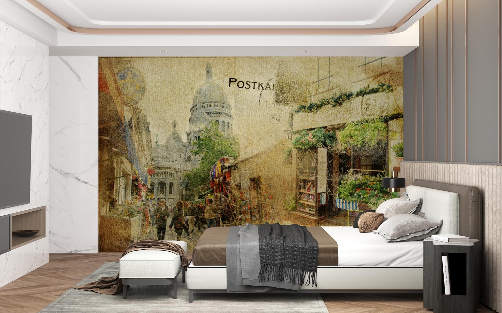 Фотошпалери старе фото міста