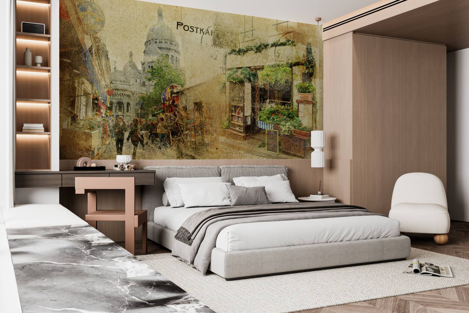 Фотошпалери старе фото міста