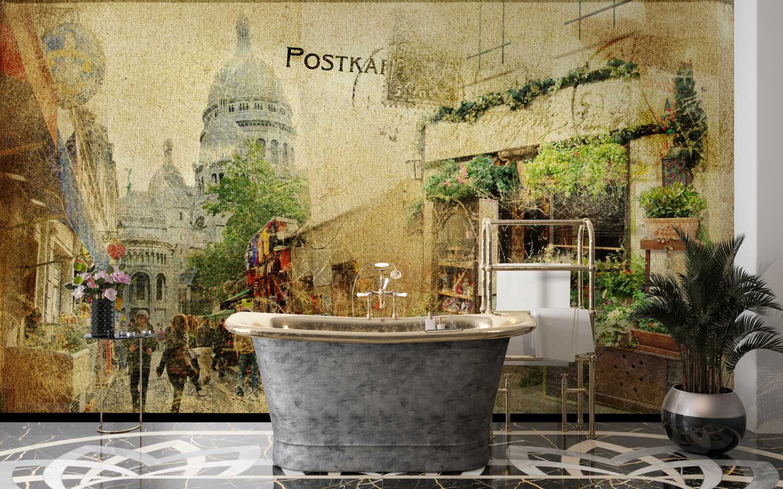 Фотошпалери старе фото міста