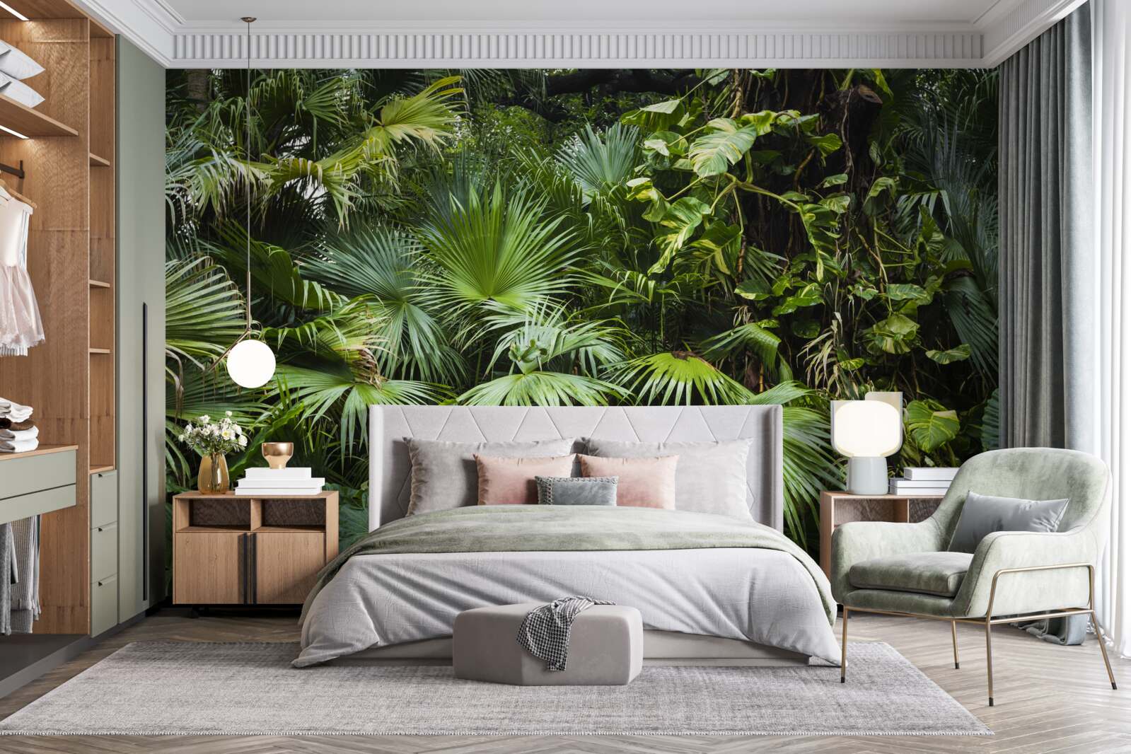 Фотошпалери тропіки багаті на зелену рослинність