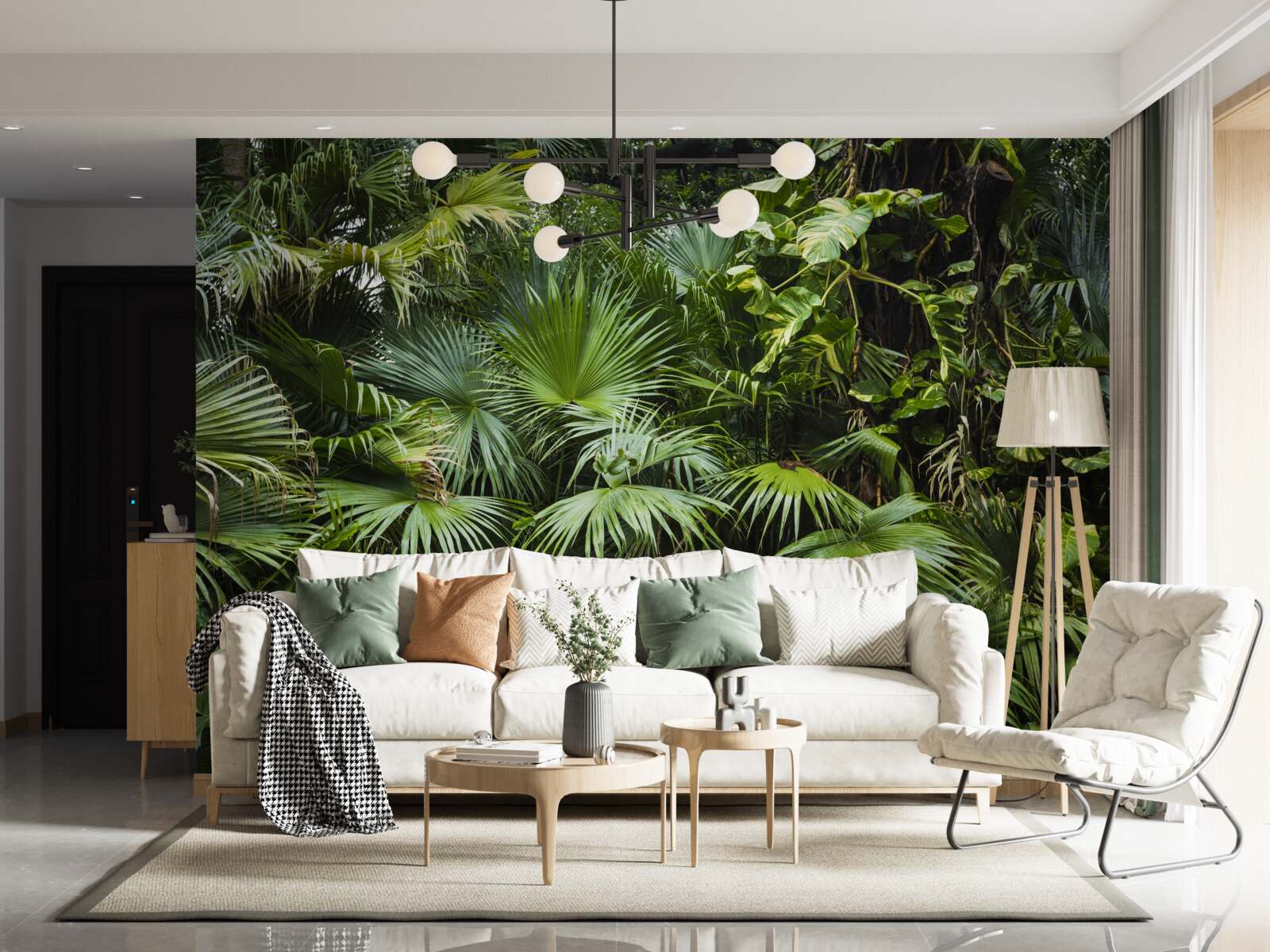 Фотошпалери тропіки багаті на зелену рослинність