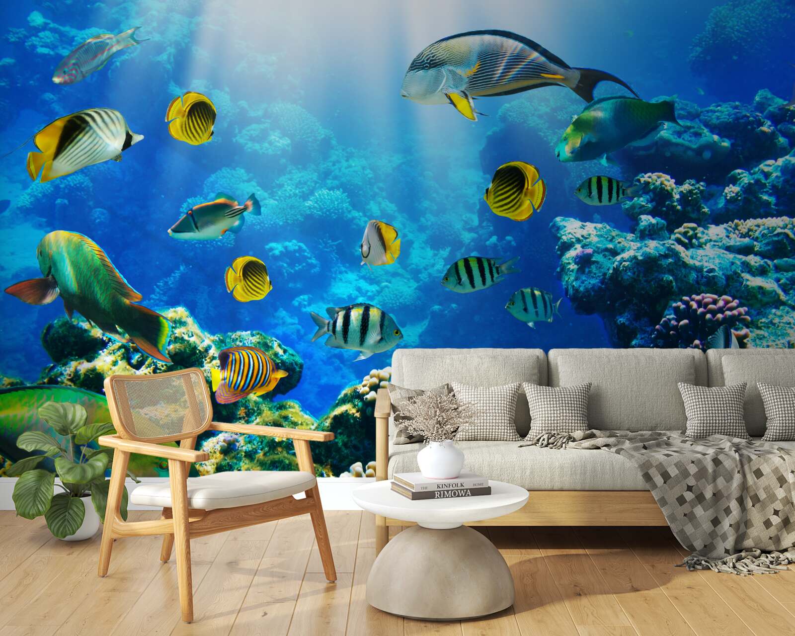 Фотошпалери водних мешканців на глибині