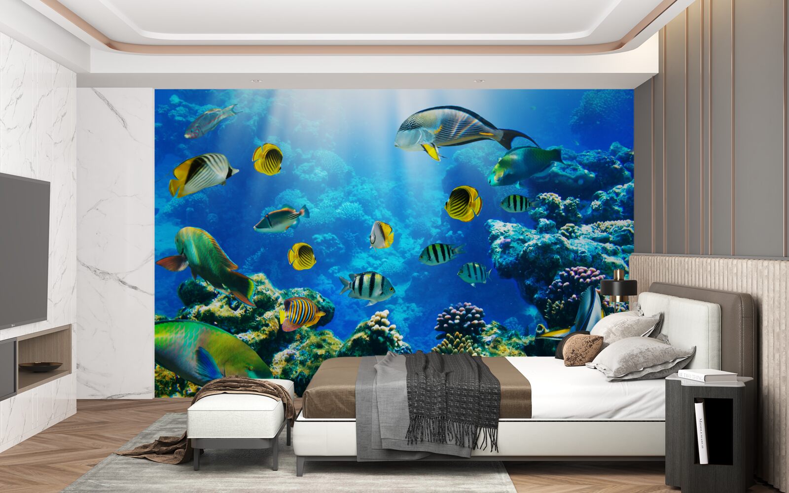 Фотошпалери водних мешканців на глибині