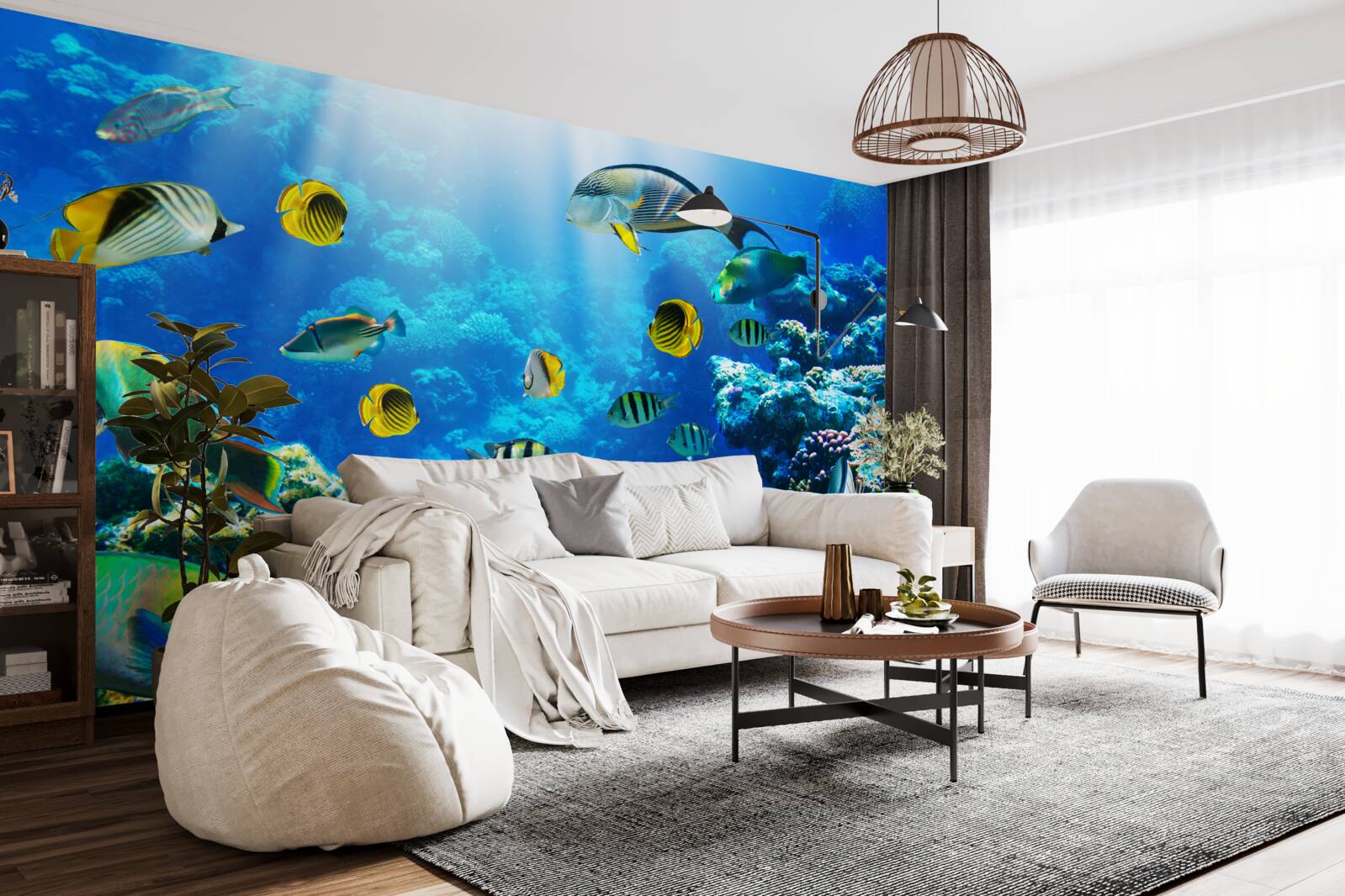 Фотошпалери водних мешканців на глибині