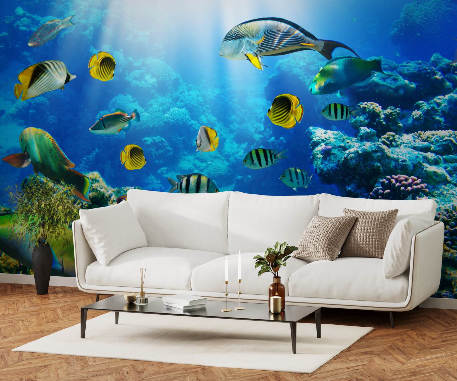 Фотошпалери водних мешканців на глибині