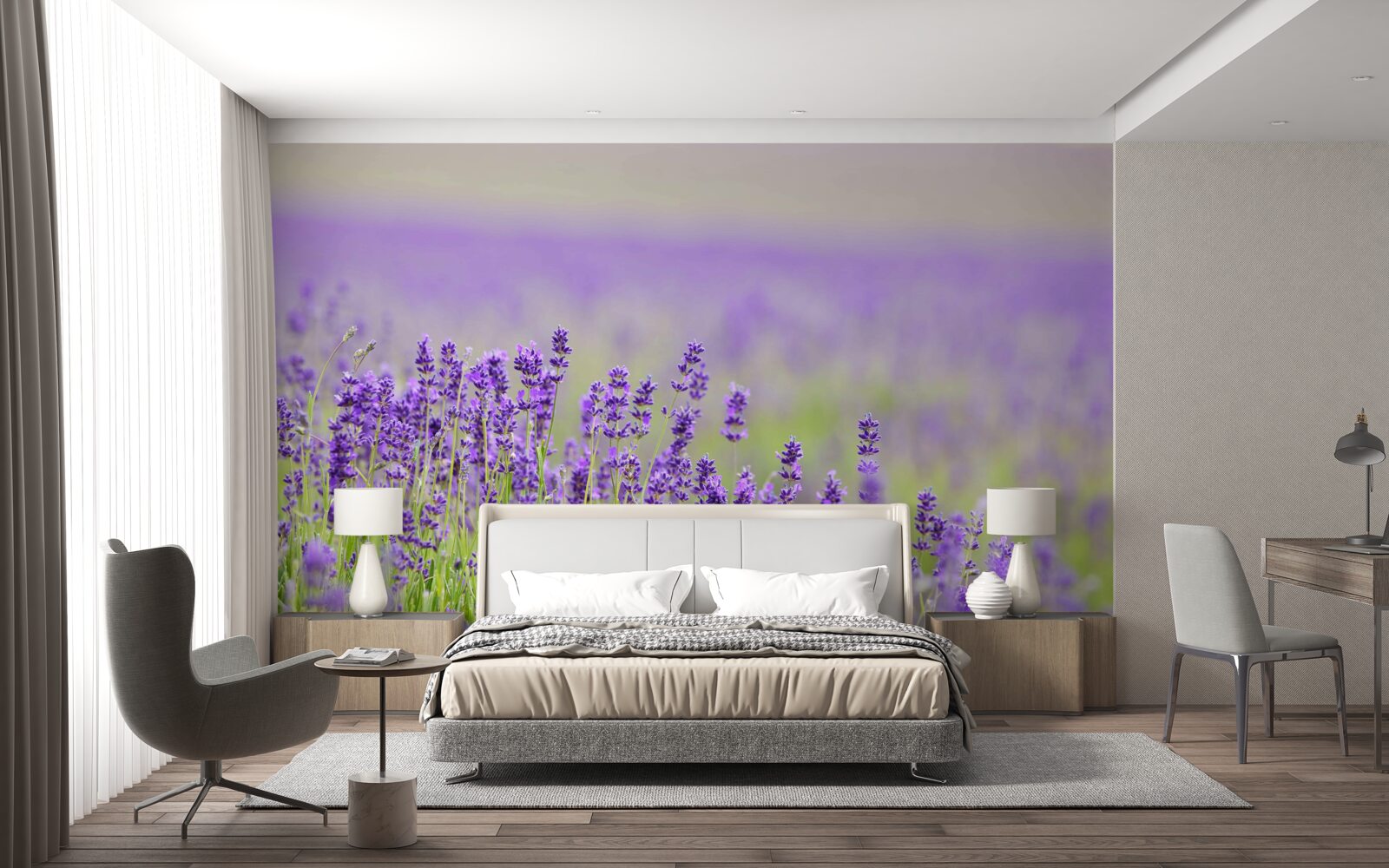 Фотошпалери лавандові поля