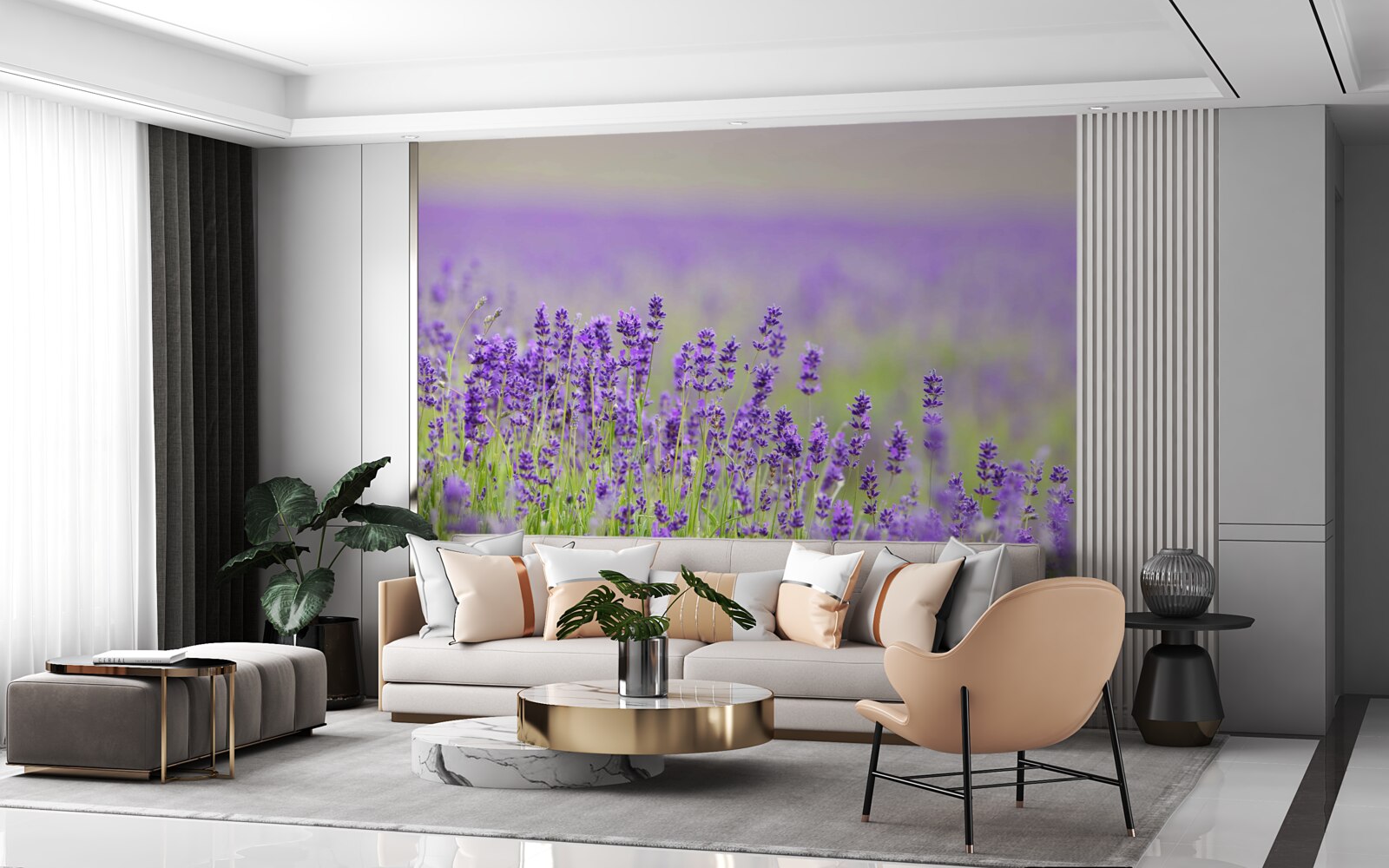 Фотошпалери лавандові поля