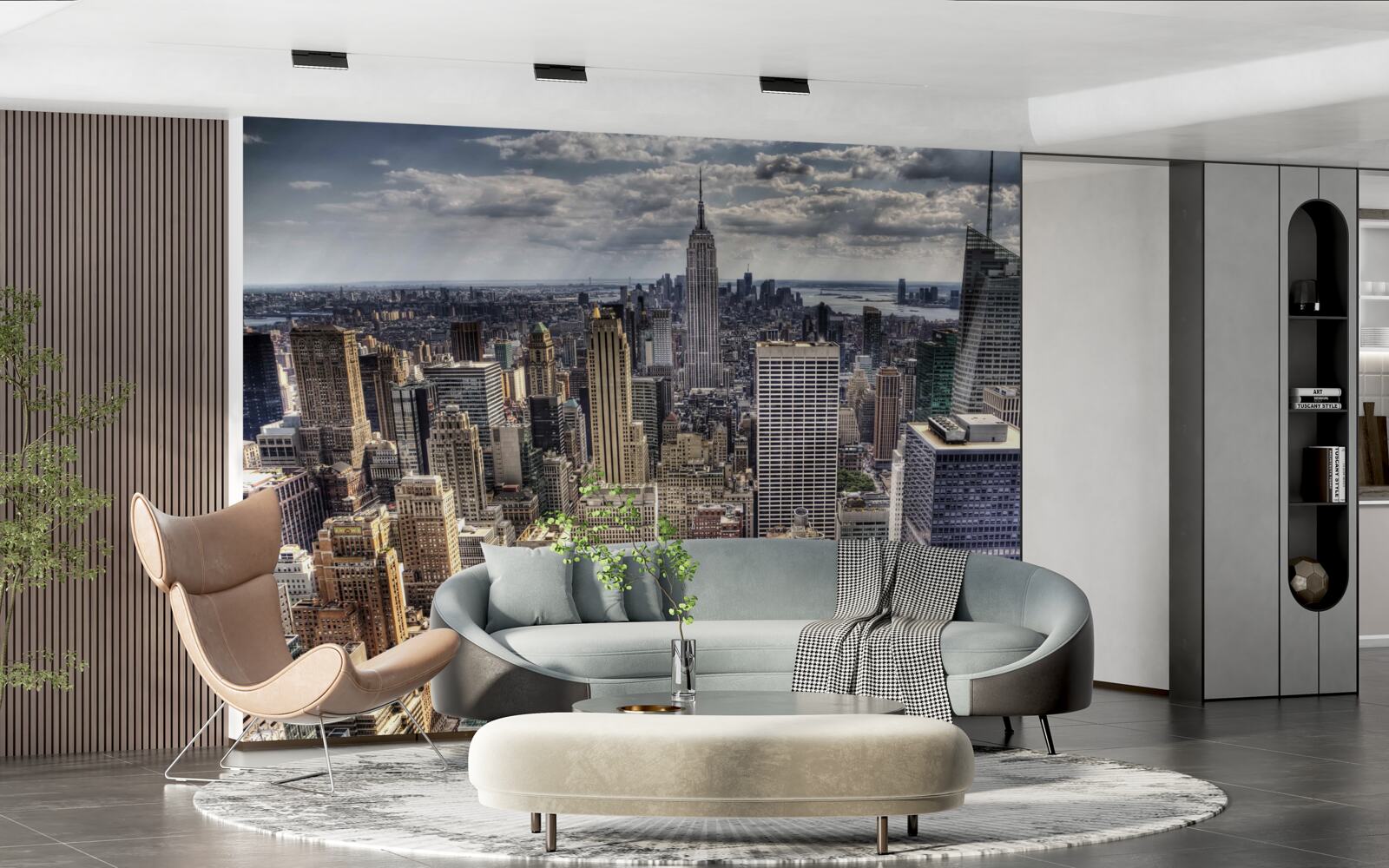 Фотошпалери нью-йорк чекає на дощ