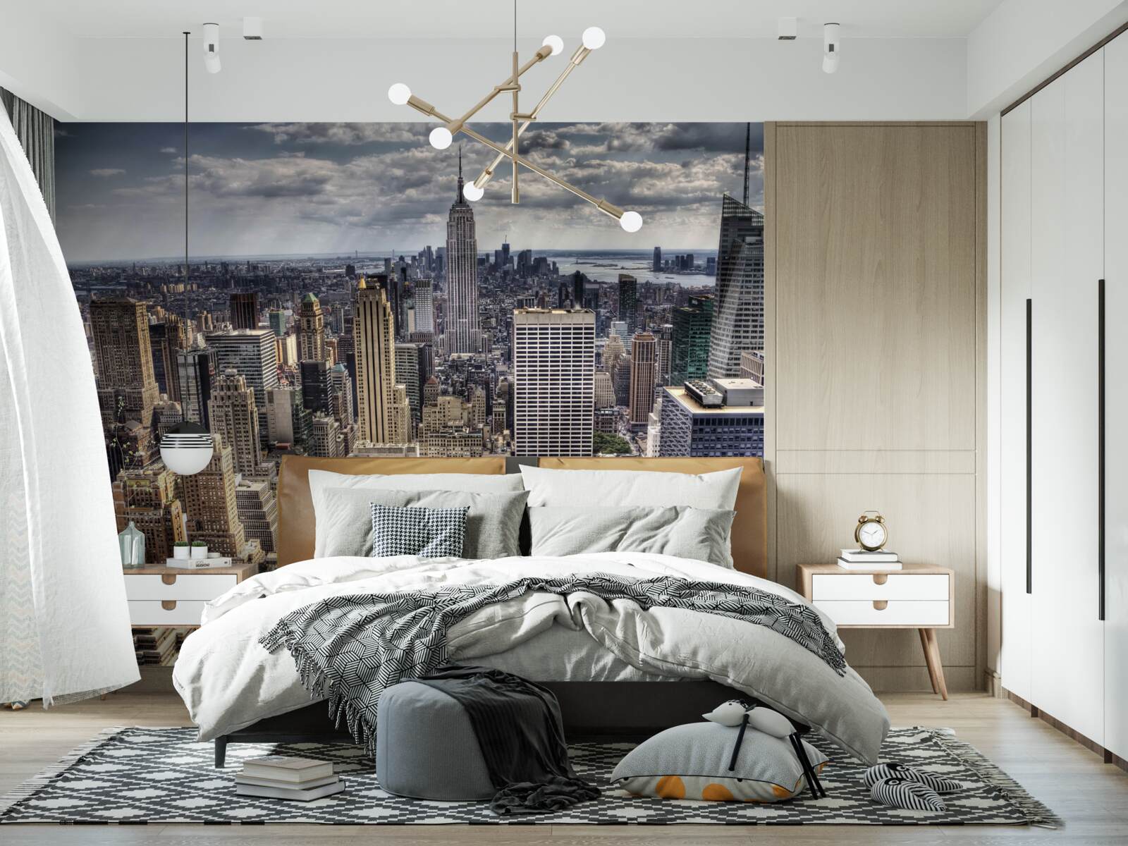 Фотошпалери нью-йорк чекає на дощ