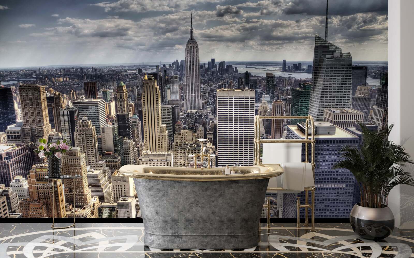 Фотошпалери нью-йорк чекає на дощ